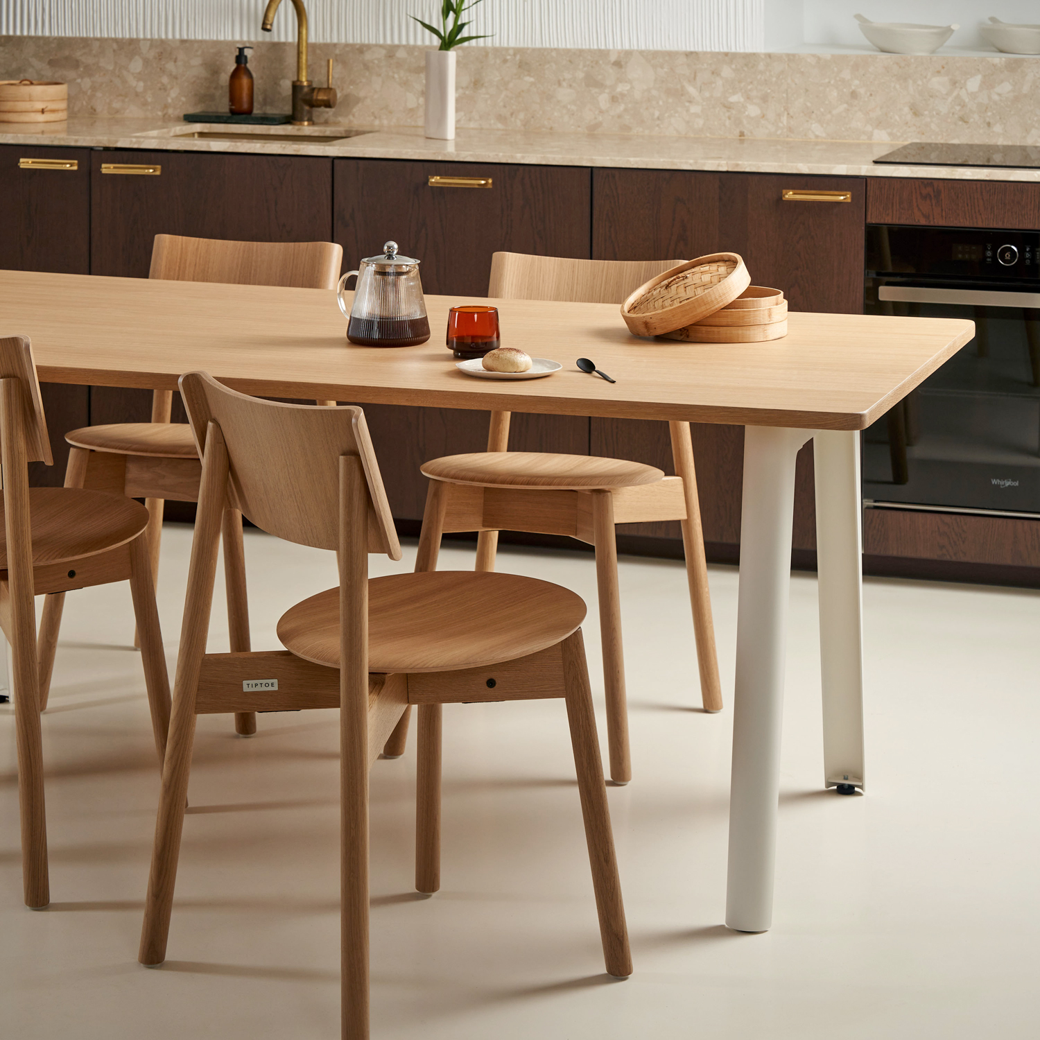 NEW MODERN dining table - eco-certified wood