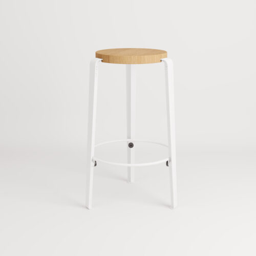MI LOU counter stool in solid wood - 66 cm
