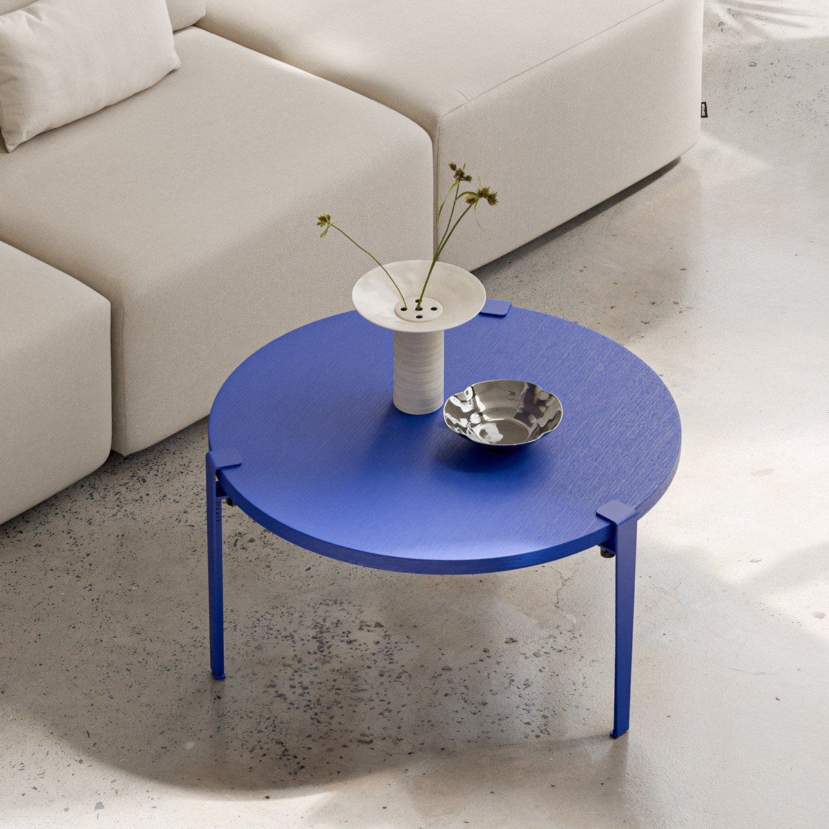 TIPTOE x KLEIN BLUE® - Runder Couchtisch ⌀90cm