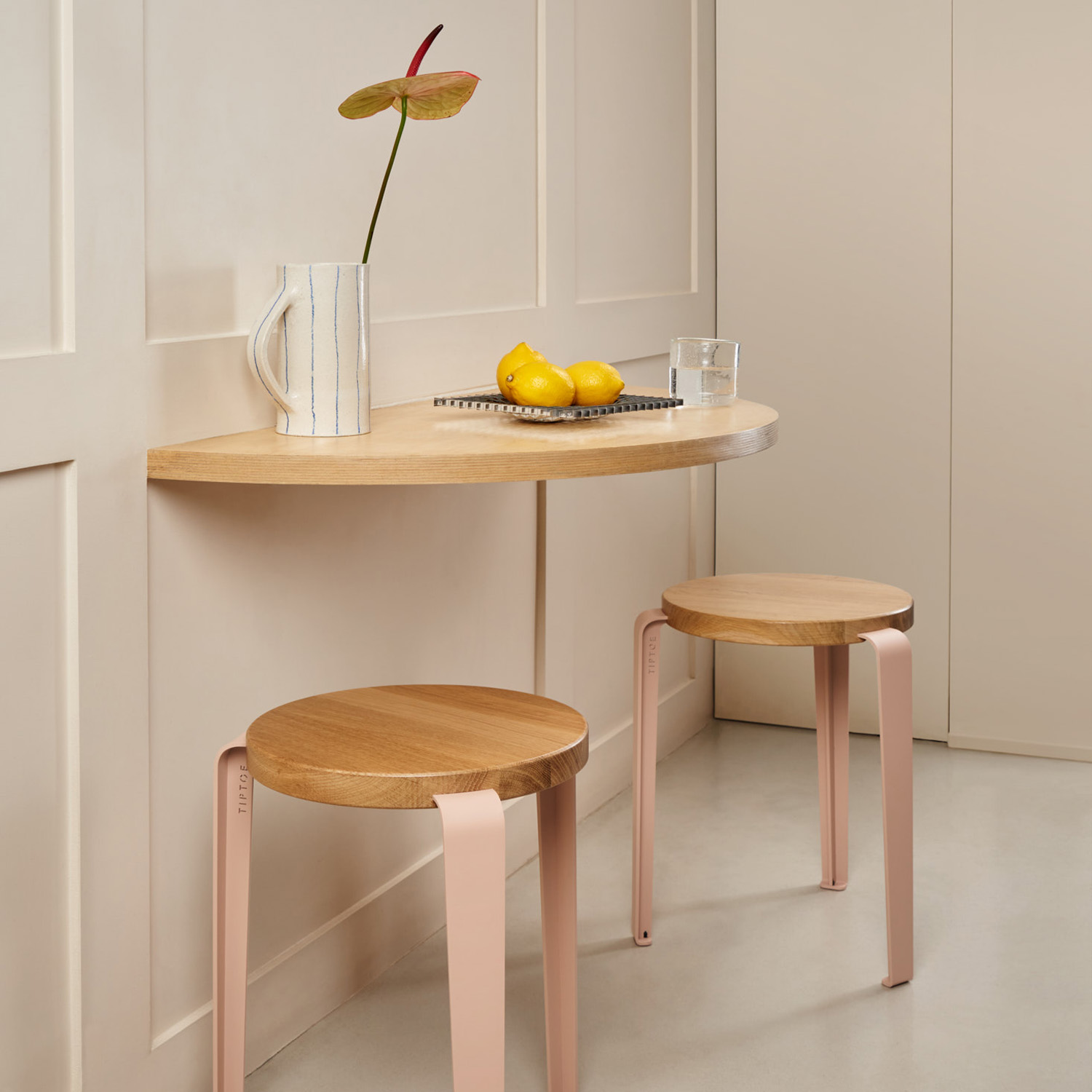 TIPTOE x HEJU - LOU stool in solid oak