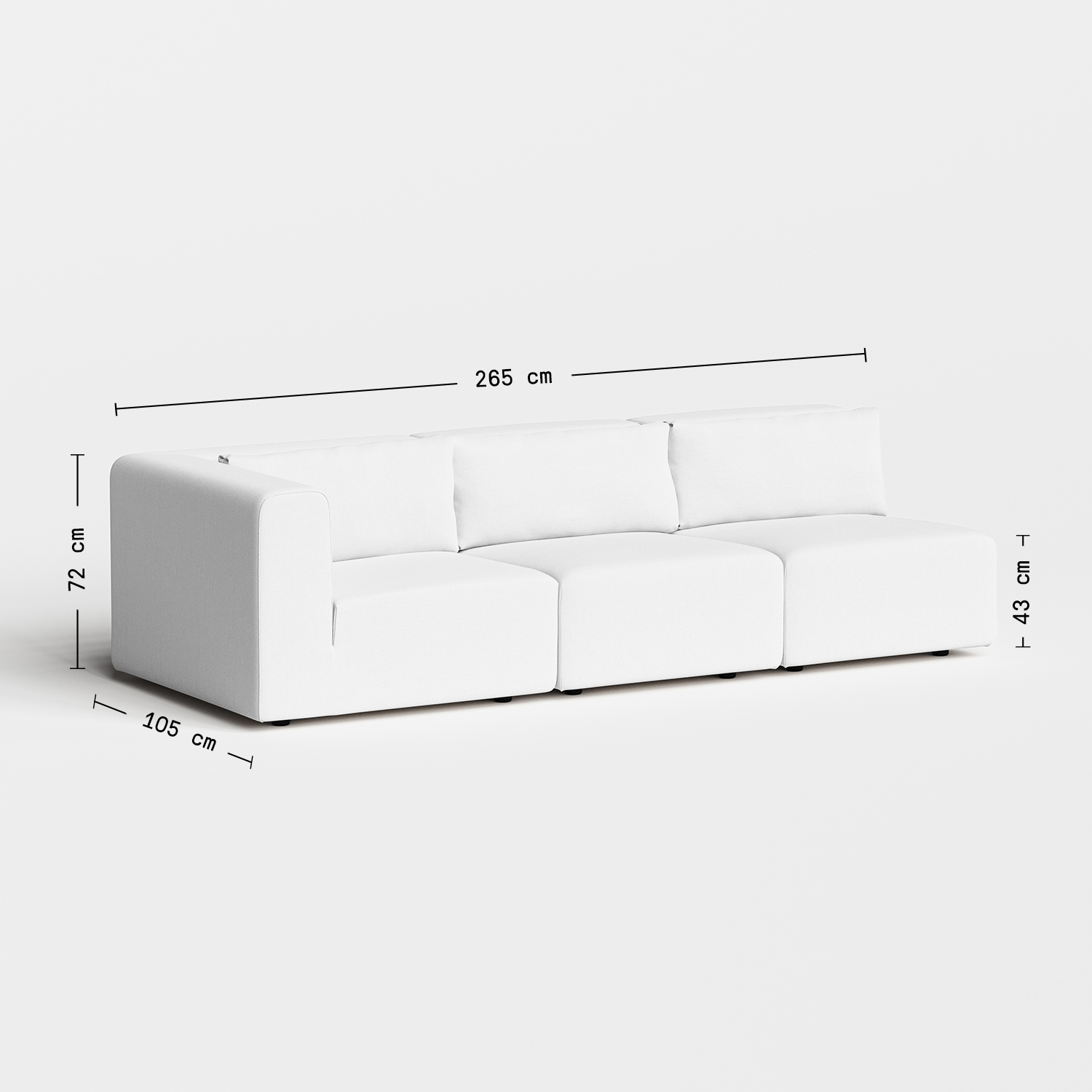 Sofa BRIDGE - 3- bis 4-Sitzer