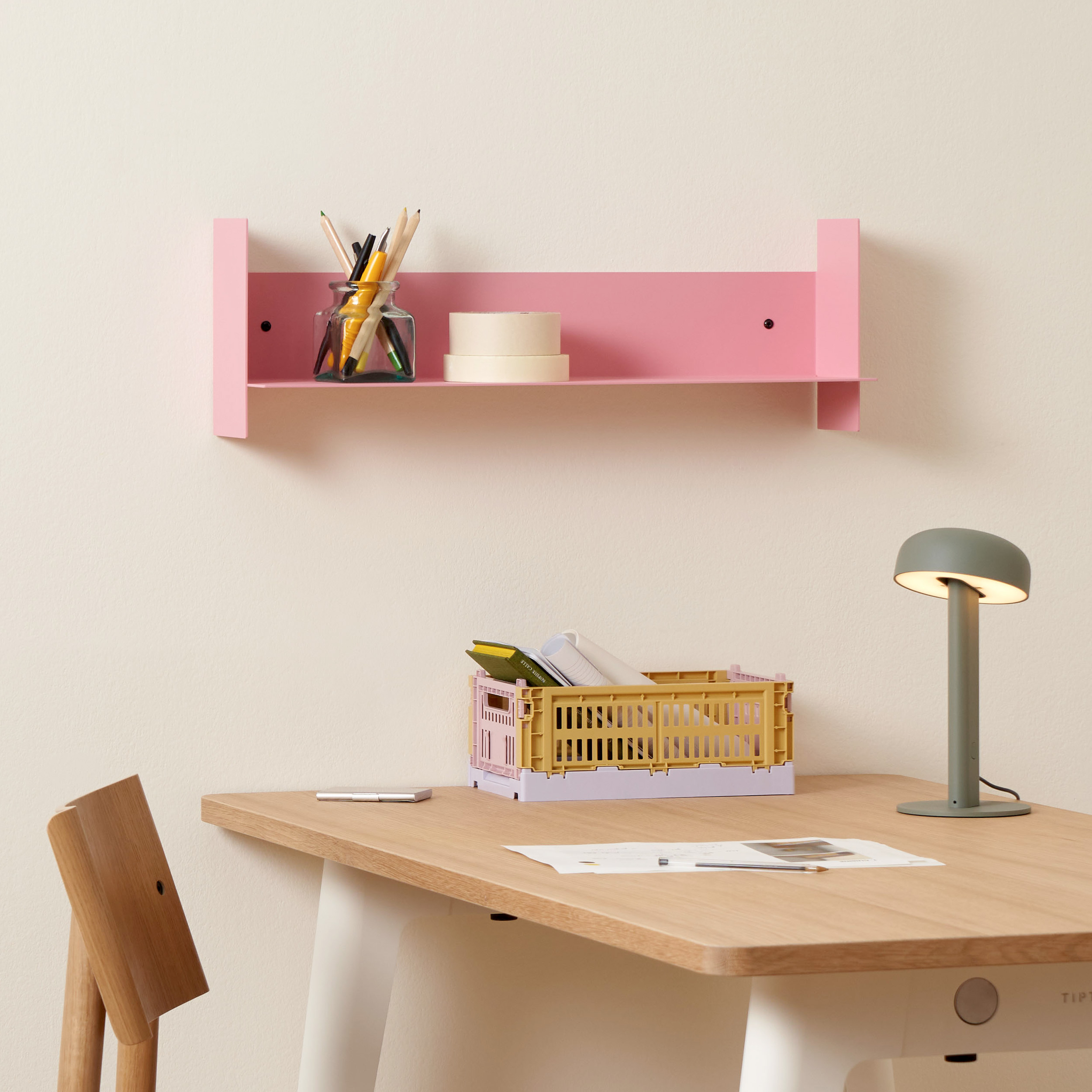 PLI steel wall shelf - 30 to 60cm