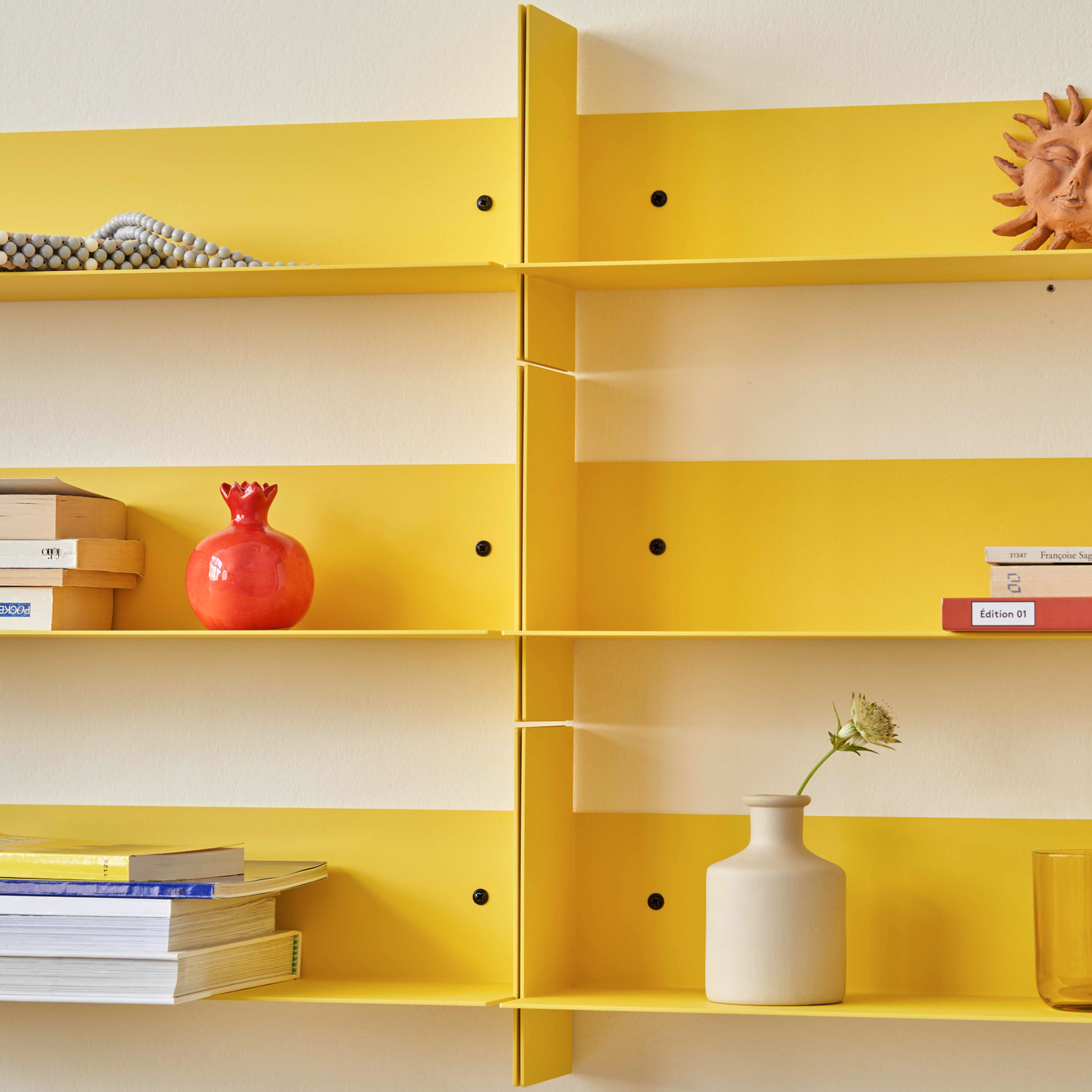 PLI steel wall bookcase - 30 to 60cm