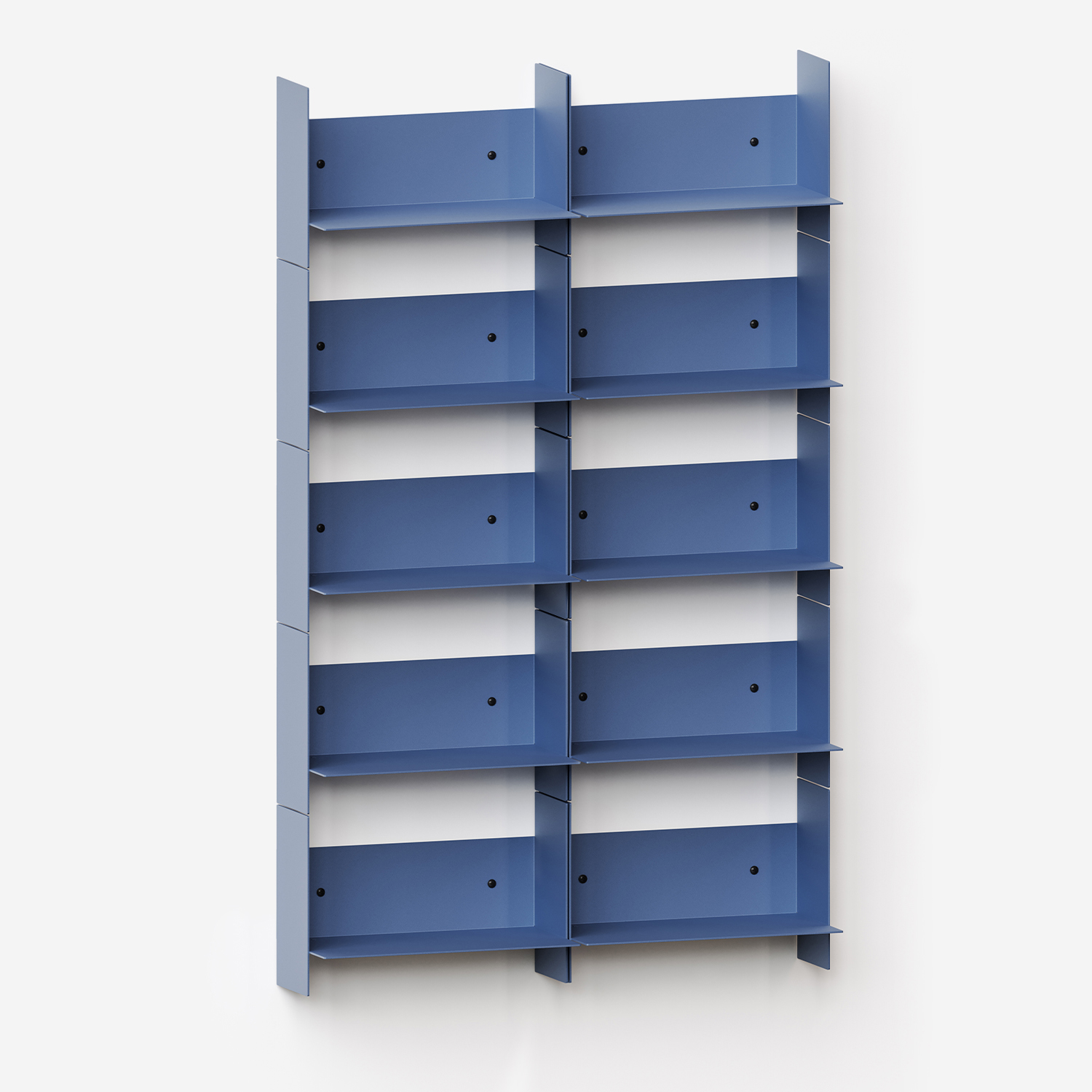 PLI steel wall bookcase - 30 to 60cm