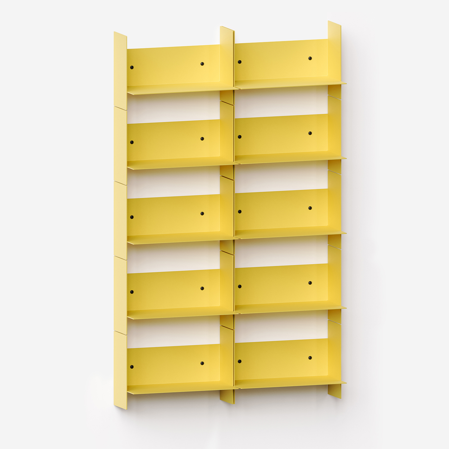 PLI steel wall bookcase - 30 to 60cm