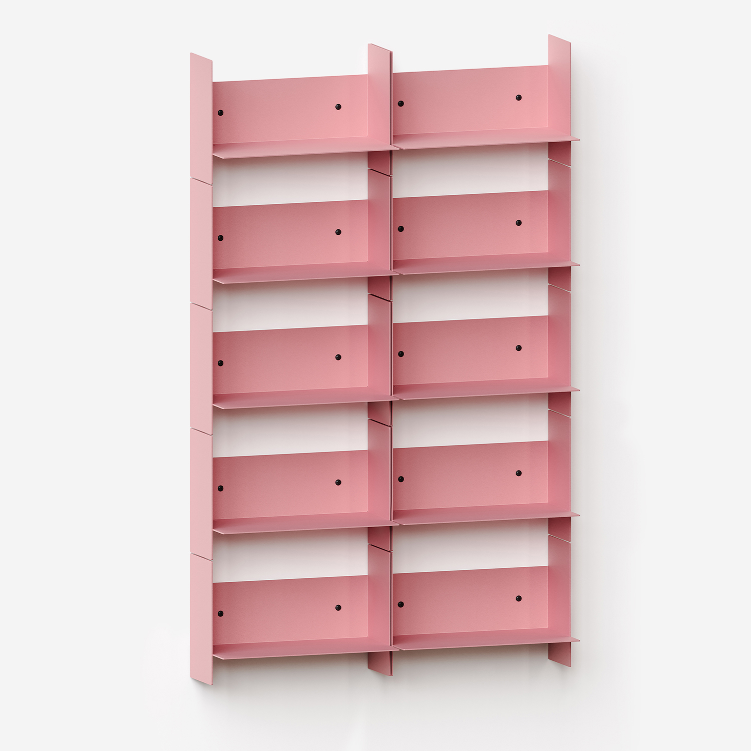 PLI steel wall bookcase - 30 to 60cm