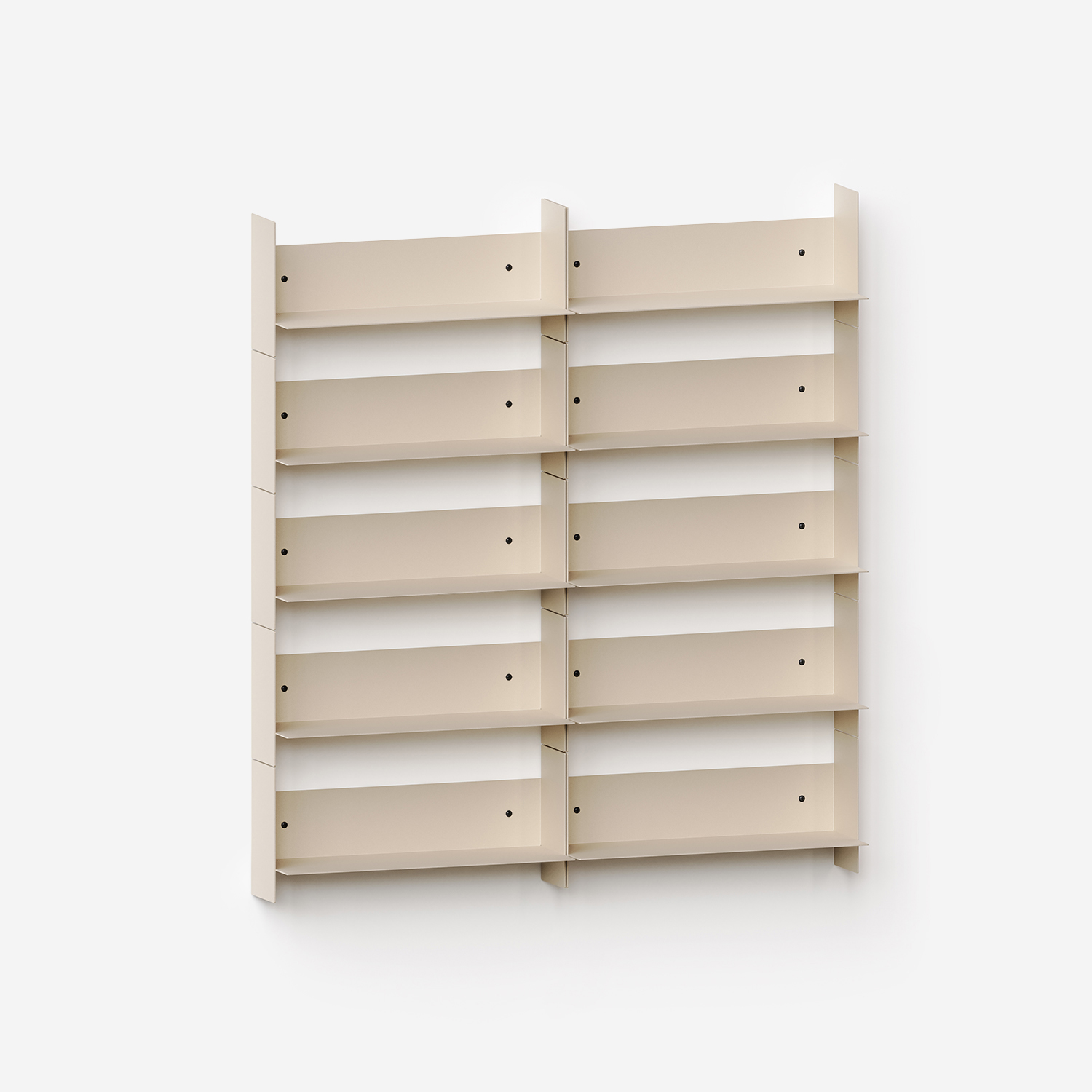 PLI steel wall bookcase - 30 to 60cm