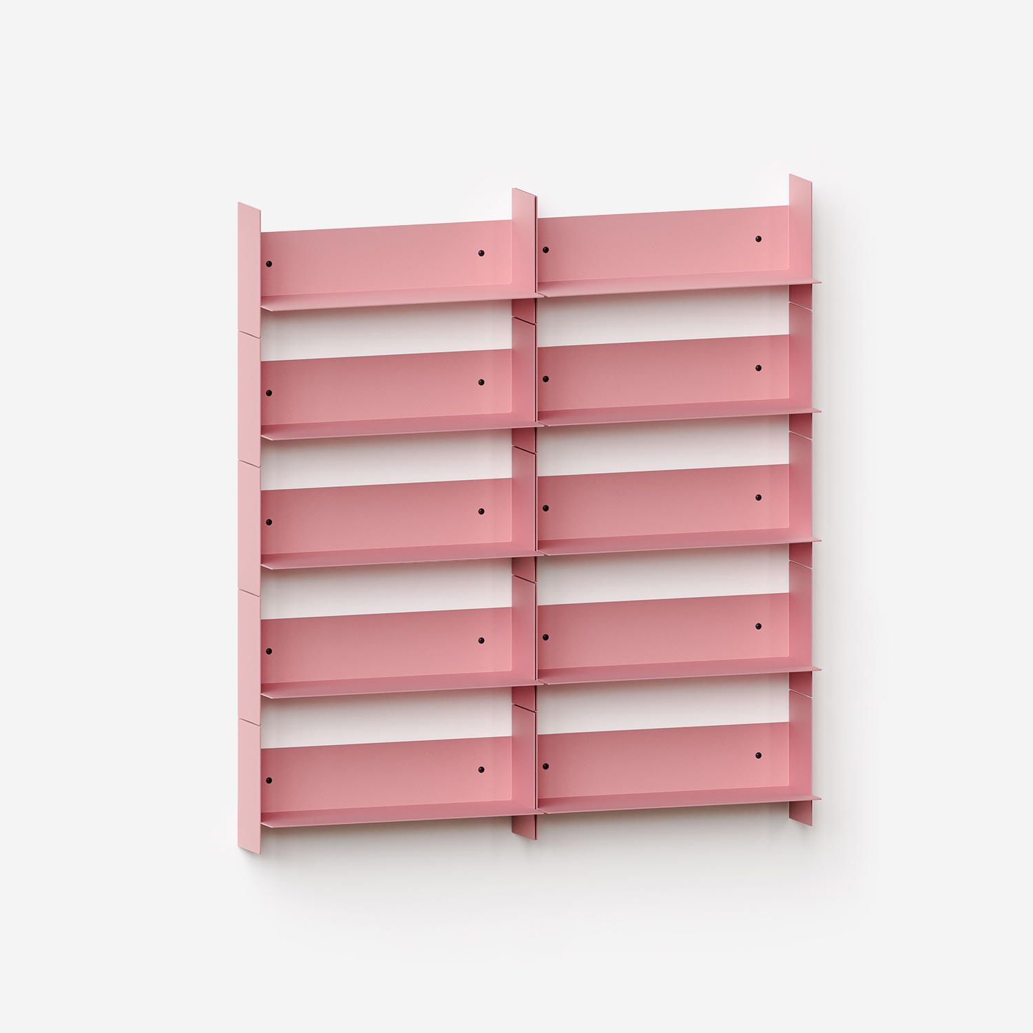 PLI steel wall bookcase - 30 to 60cm