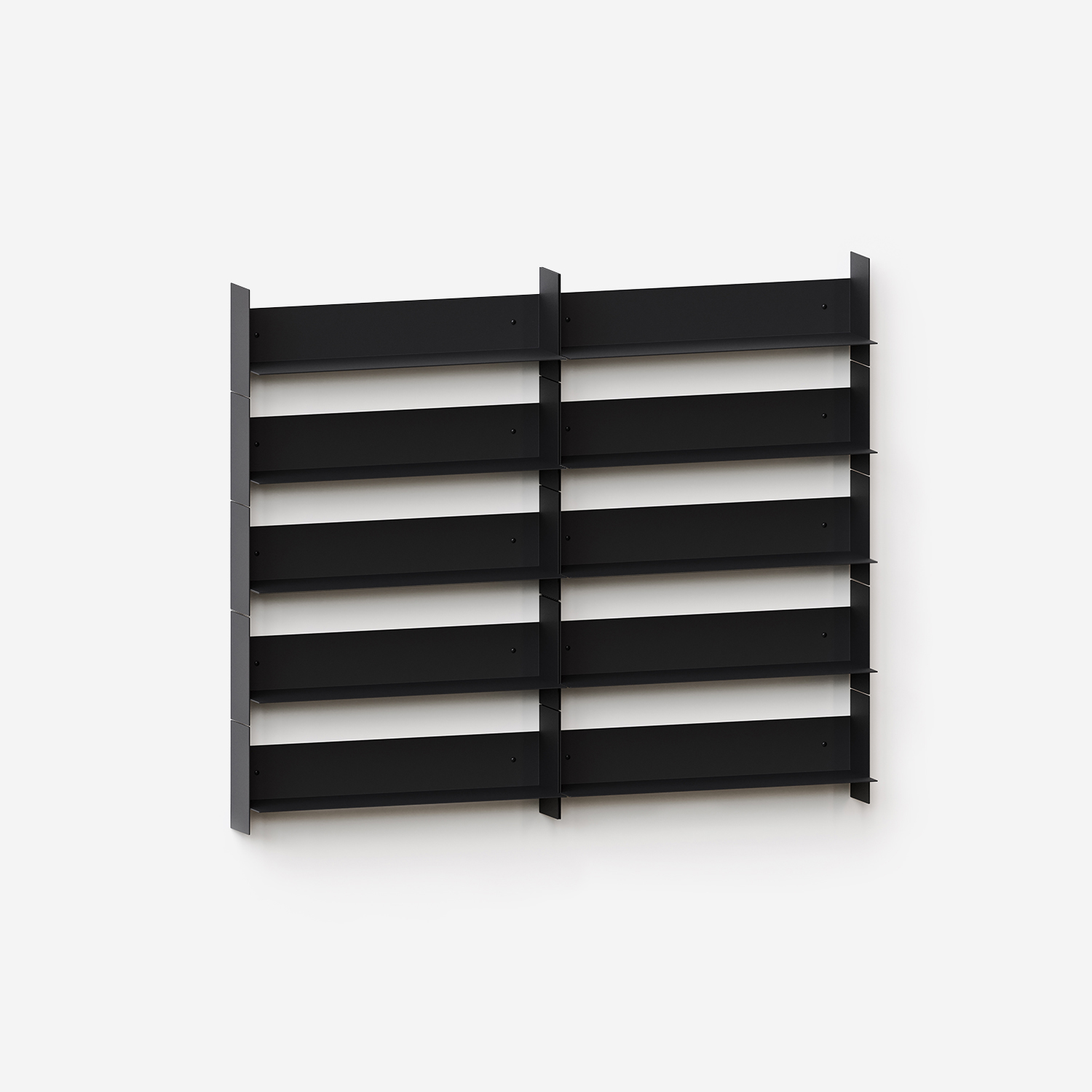 PLI steel wall bookcase - 30 to 60cm