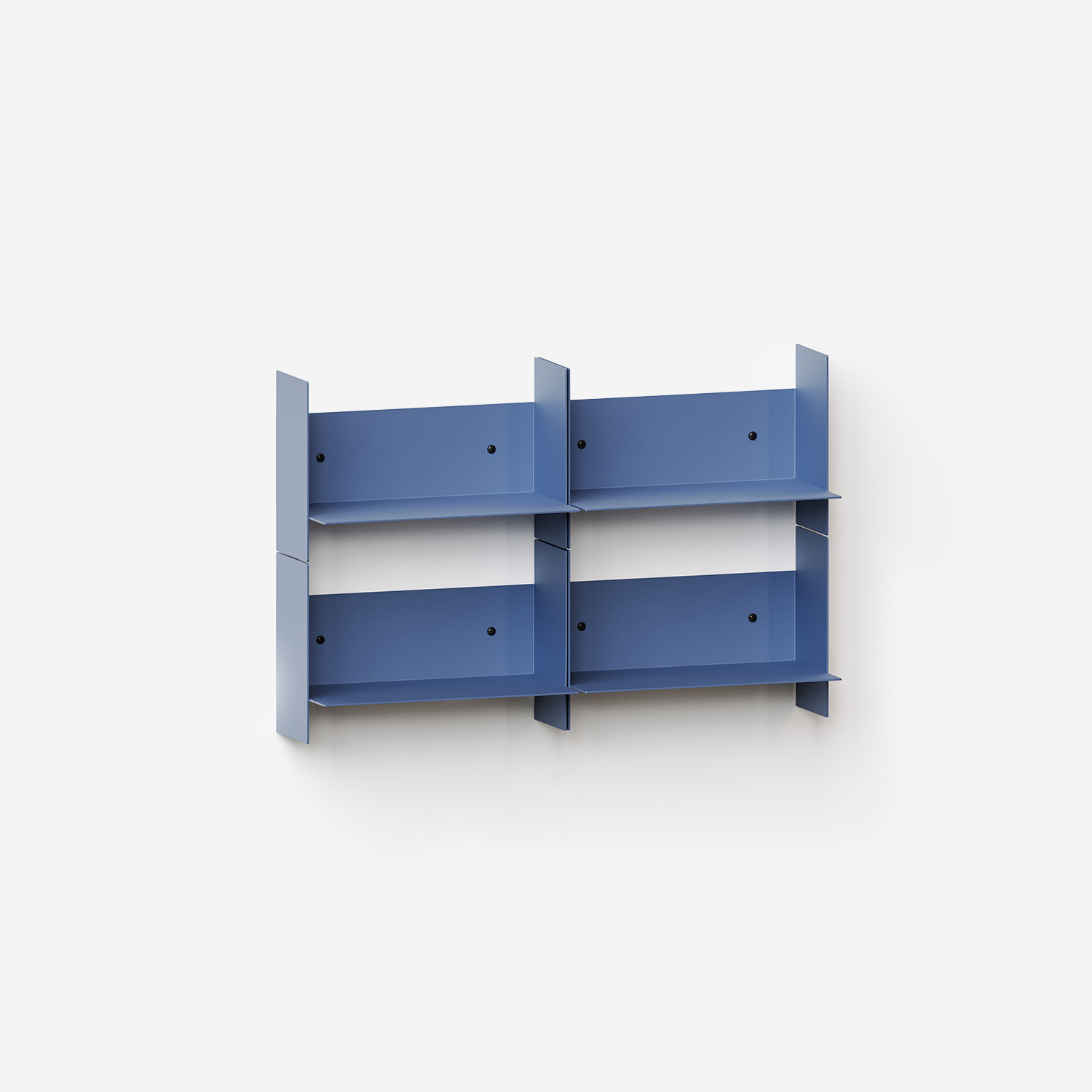 PLI steel wall bookcase - 30 to 60cm