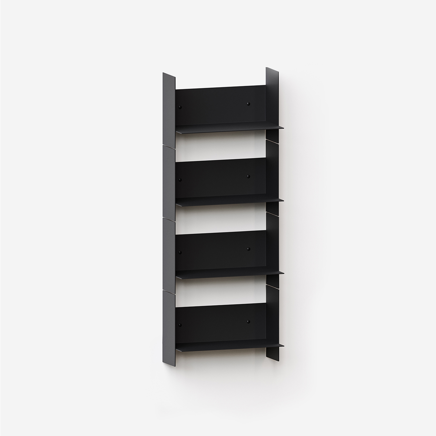 PLI steel wall bookcase - 30 to 60cm