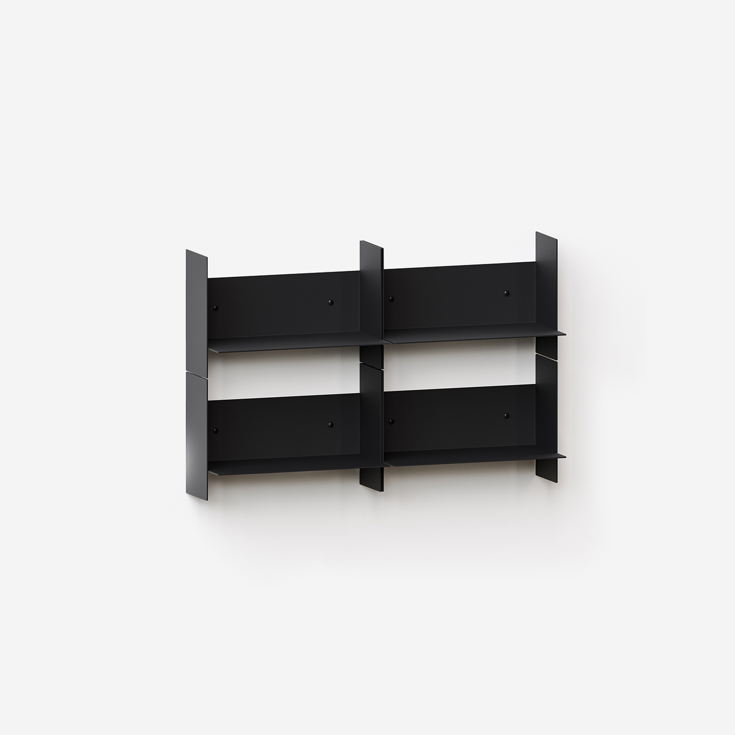 PLI steel wall bookcase - 30 to 60cm