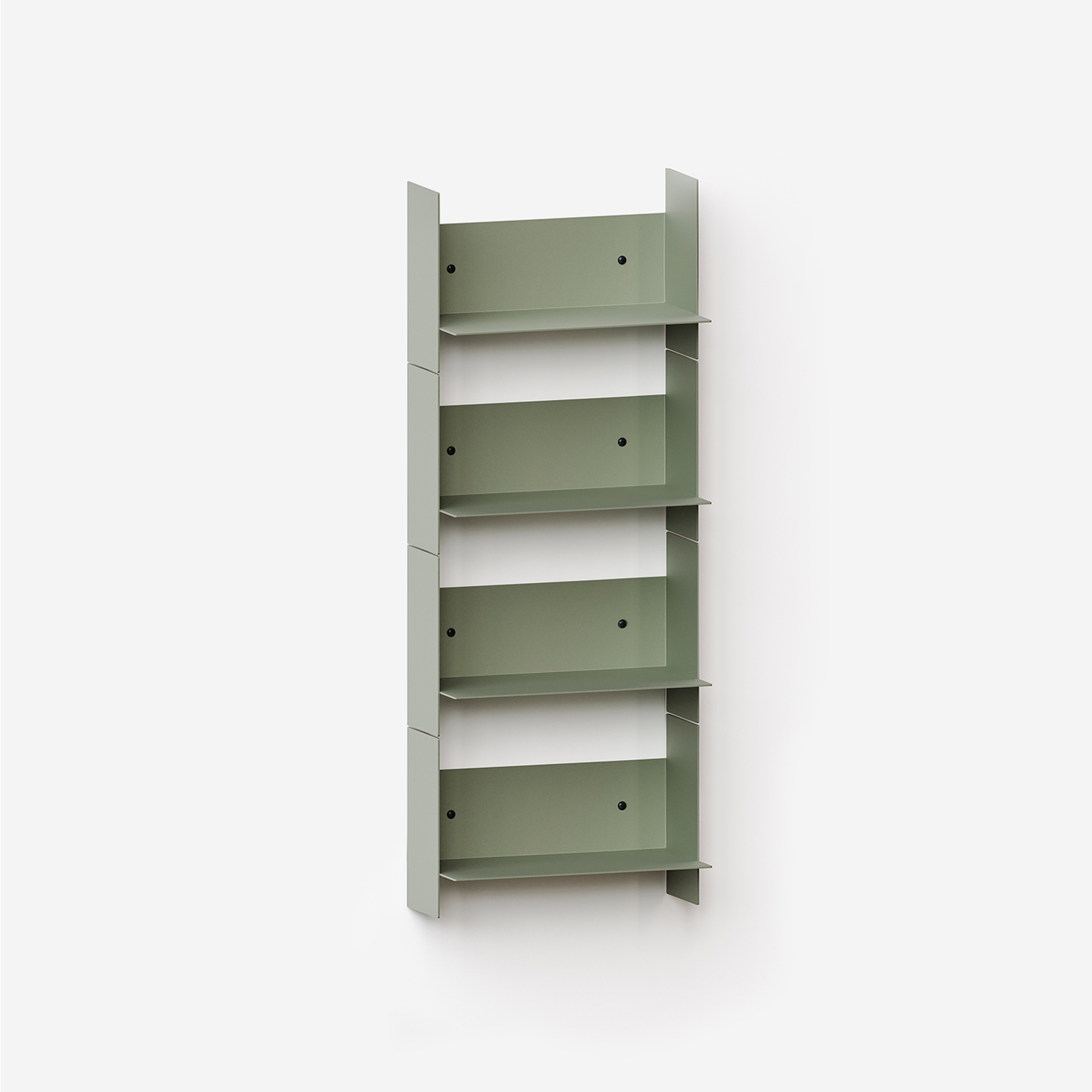 PLI steel wall bookcase - 30 to 60cm