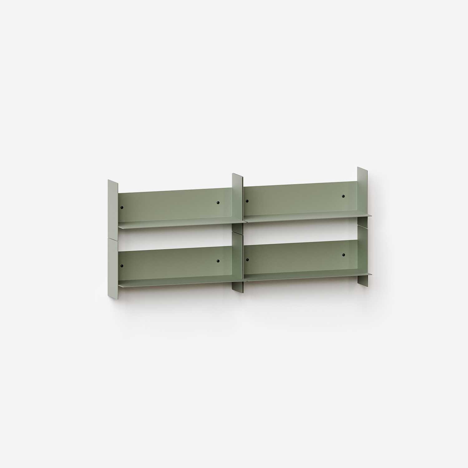 PLI steel wall bookcase - 30 to 60cm