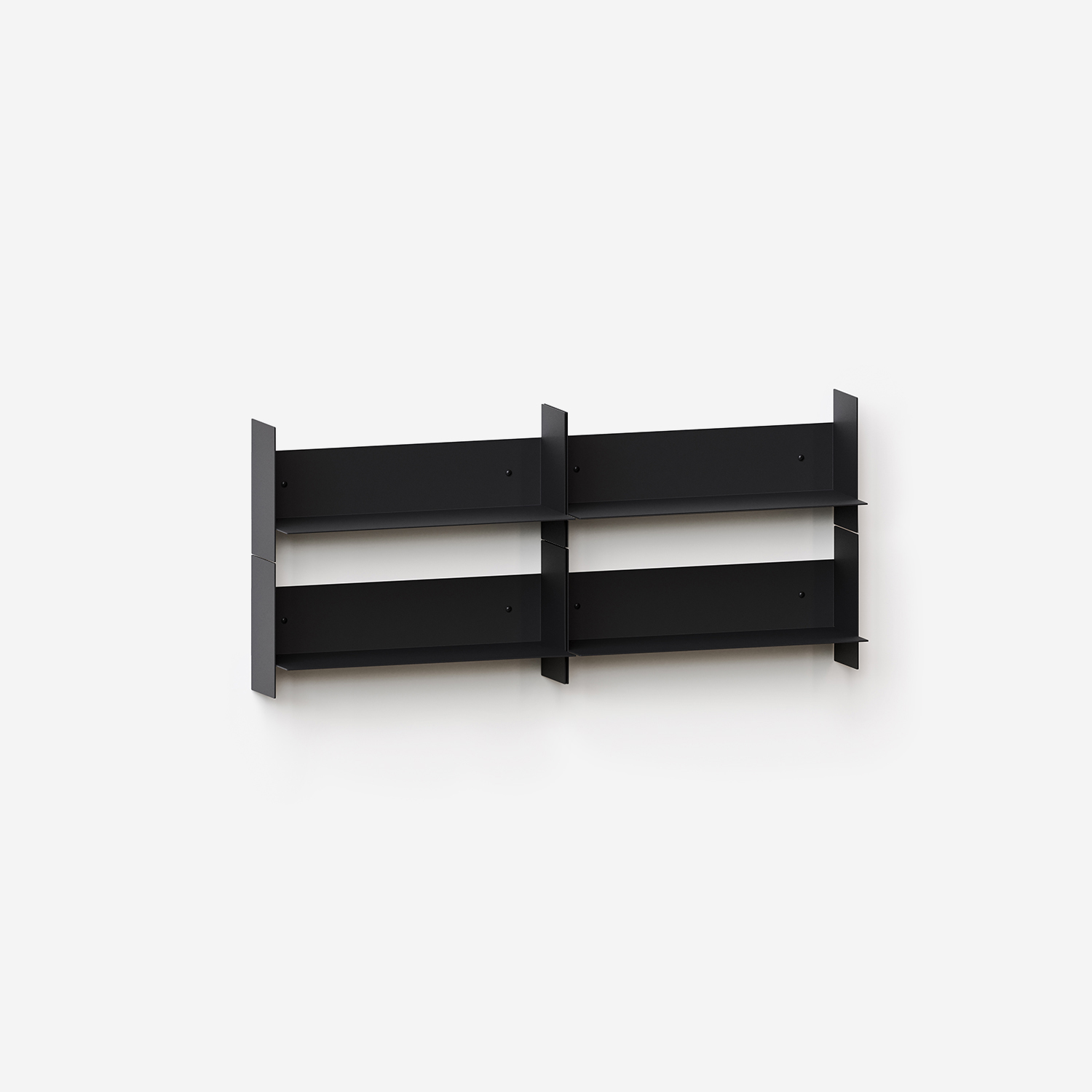 PLI steel wall bookcase - 30 to 60cm