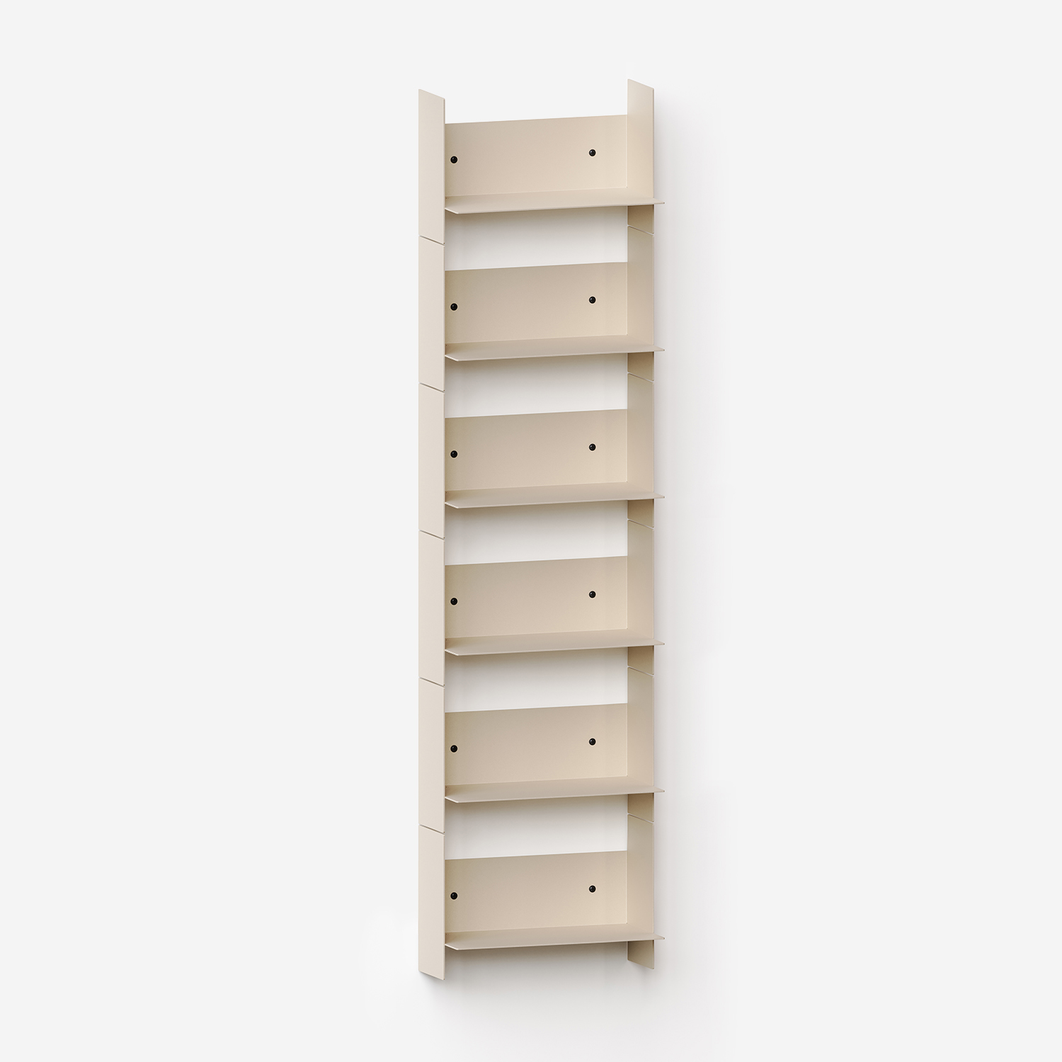 PLI steel wall bookcase - 30 to 60cm