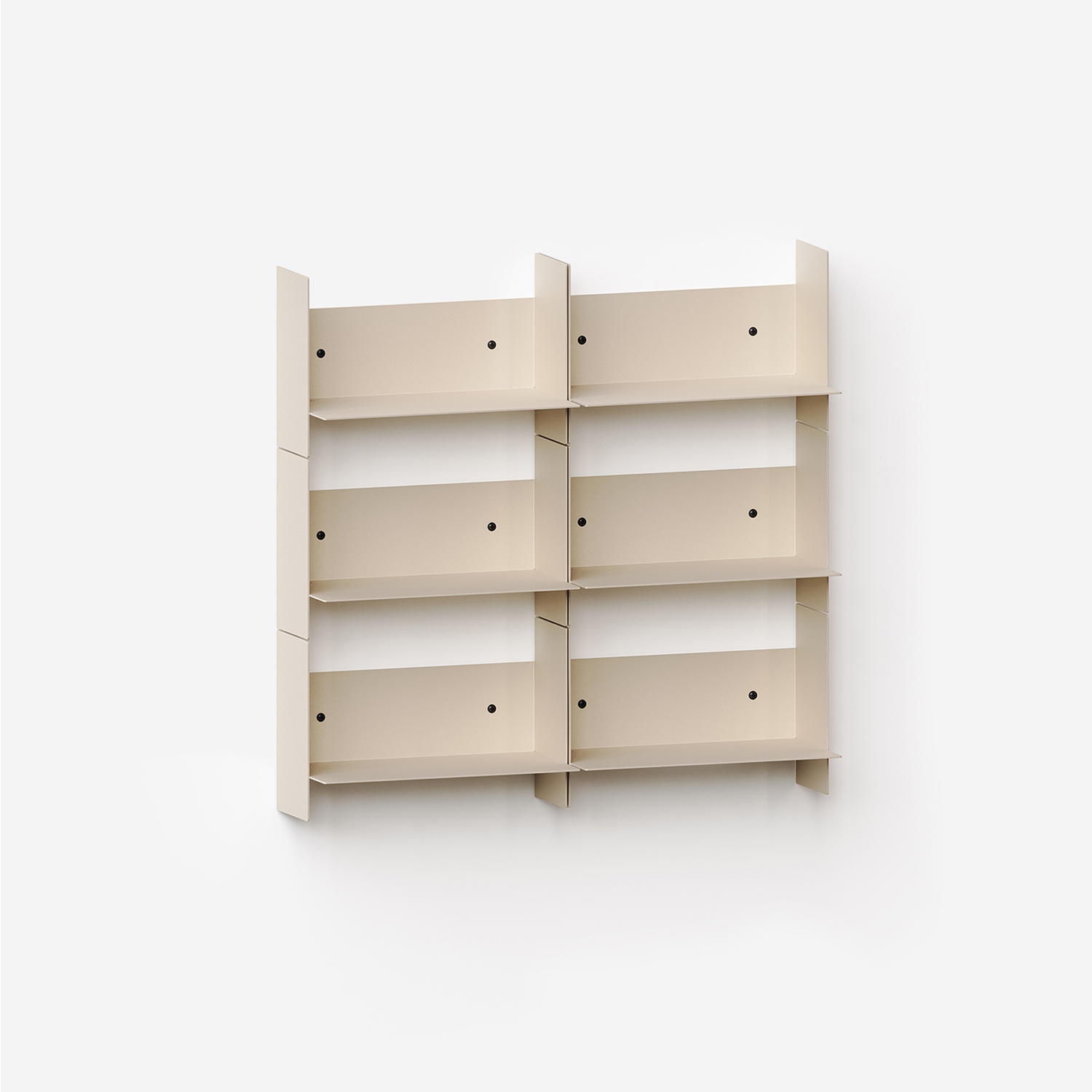 PLI steel wall bookcase - 30 to 60cm