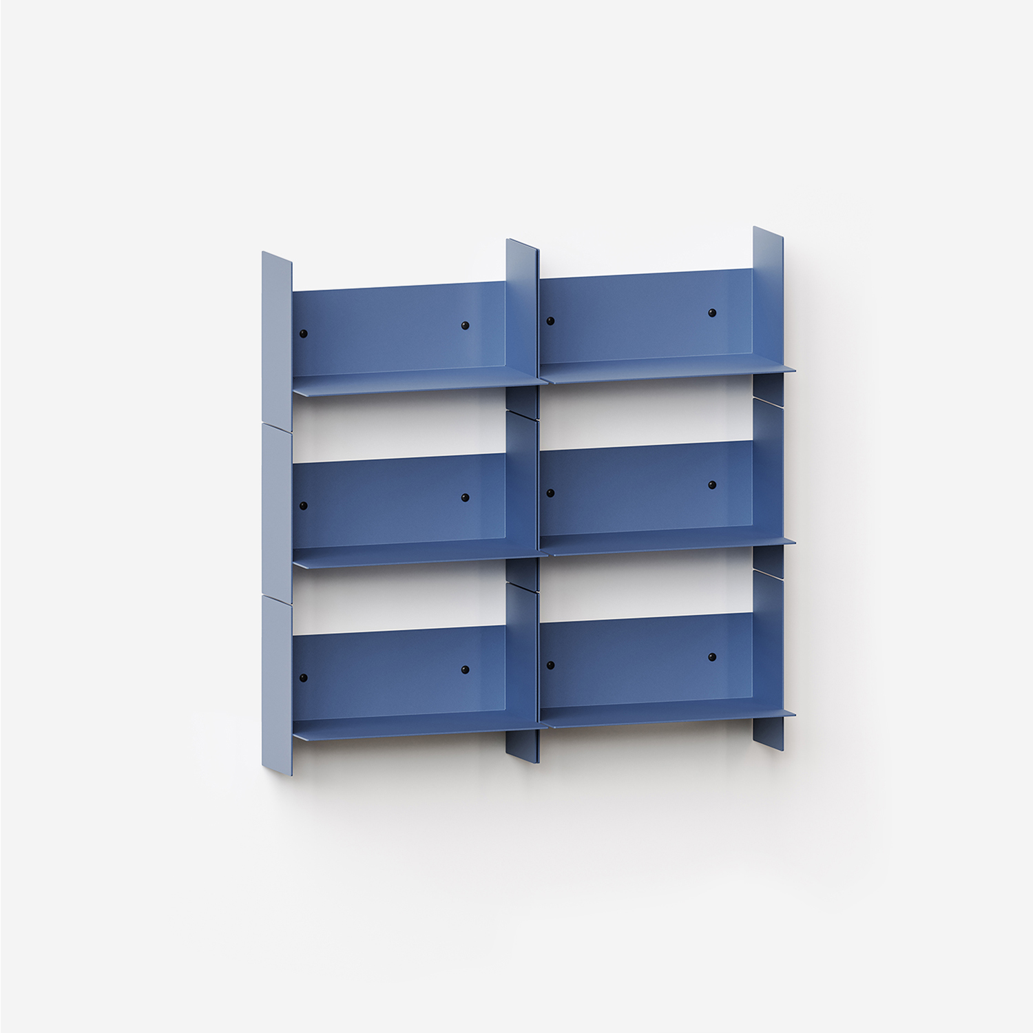 PLI steel wall bookcase - 30 to 60cm