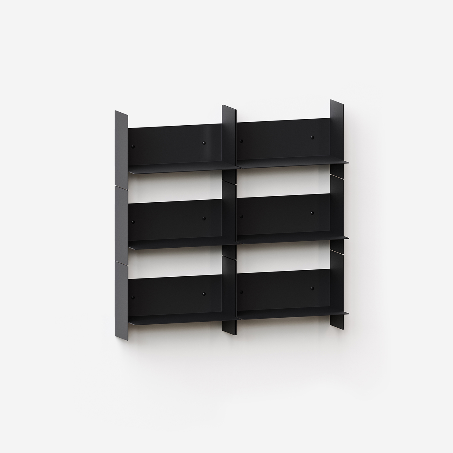 PLI steel wall bookcase - 30 to 60cm