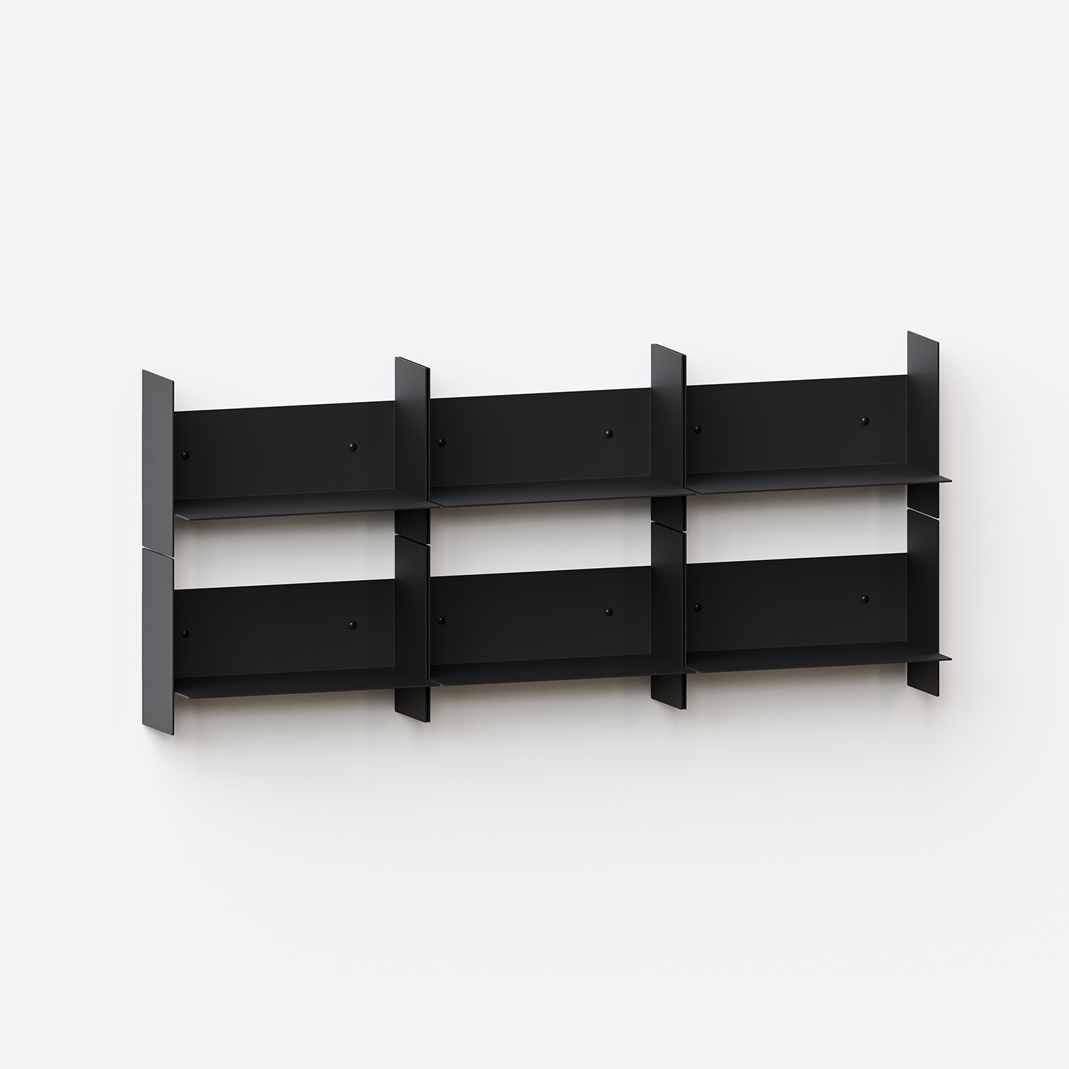 PLI steel wall bookcase - 30 to 60cm