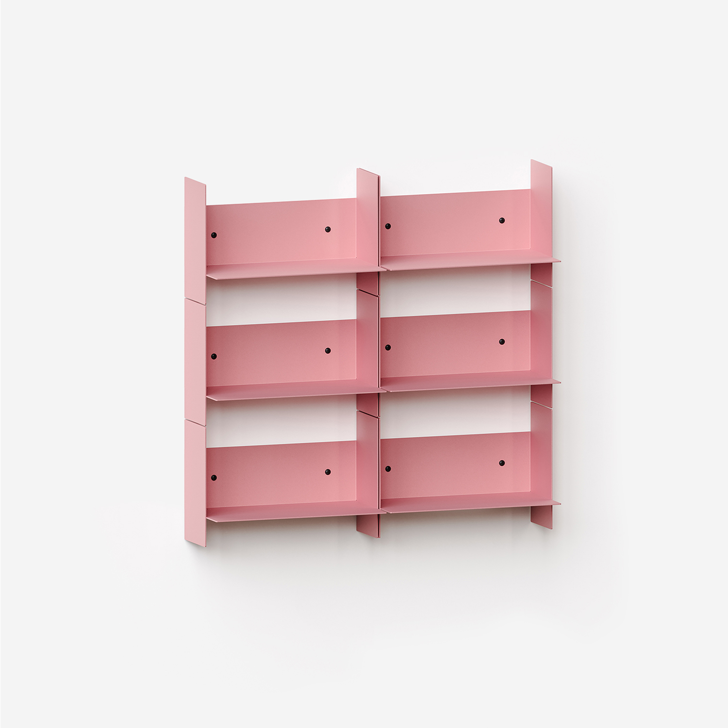 PLI steel wall bookcase - 30 to 60cm