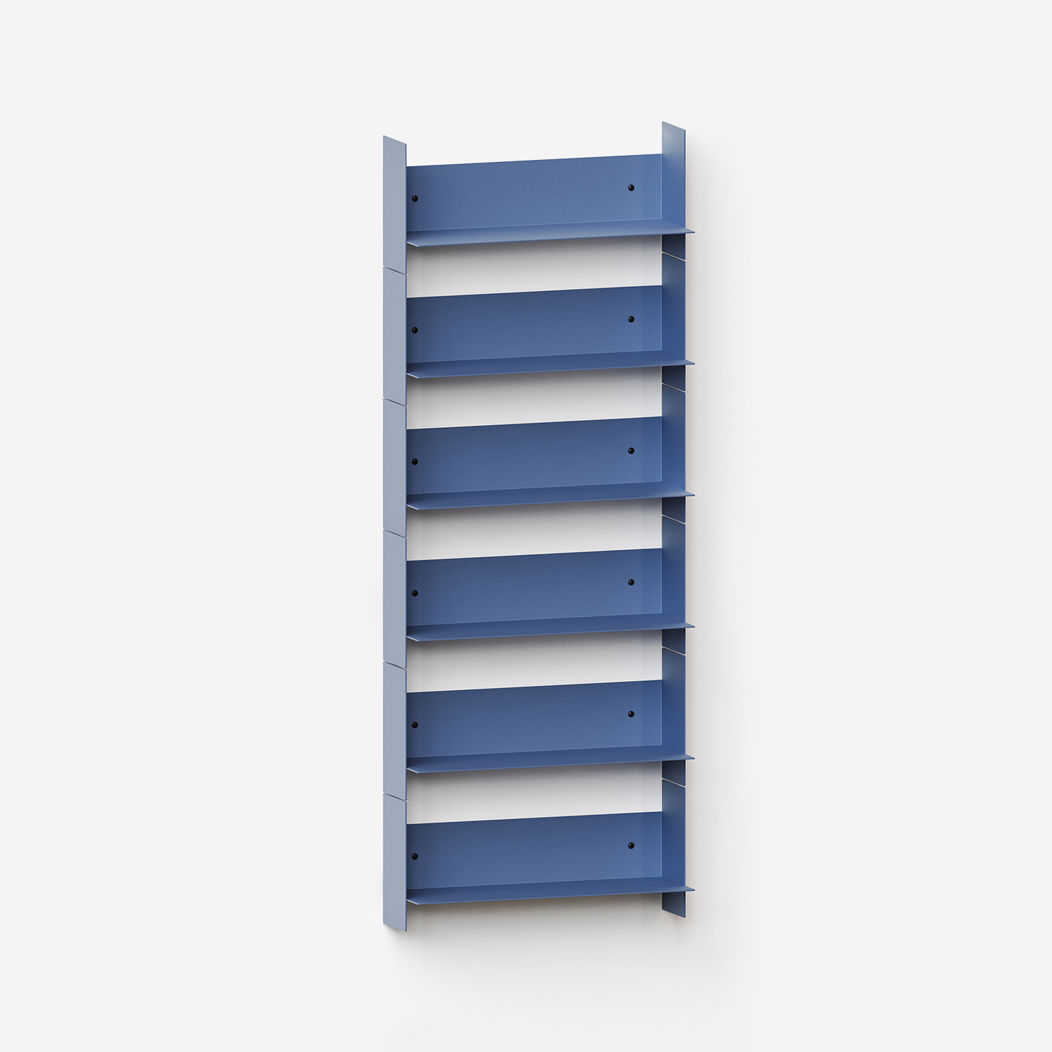 PLI steel wall bookcase - 30 to 60cm