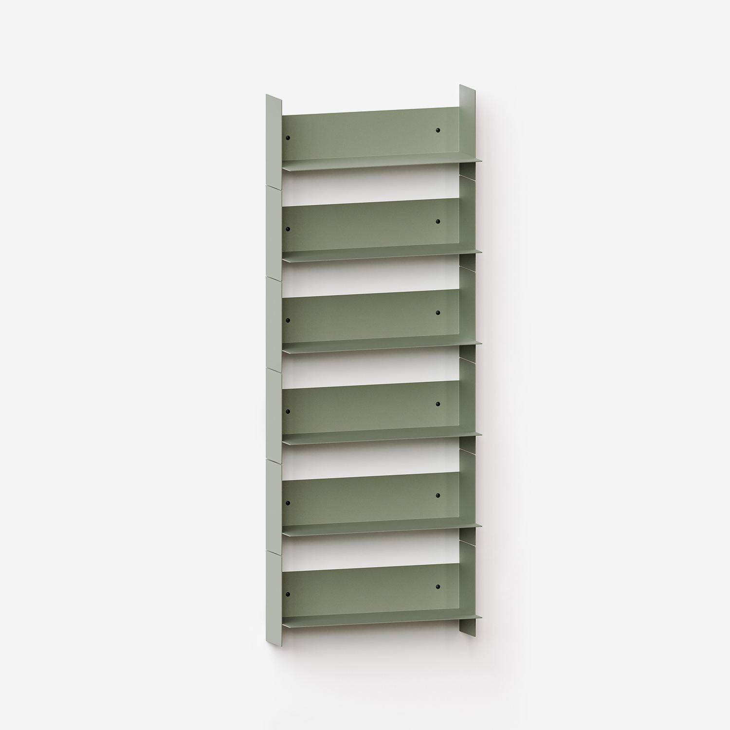 PLI steel wall bookcase - 30 to 60cm