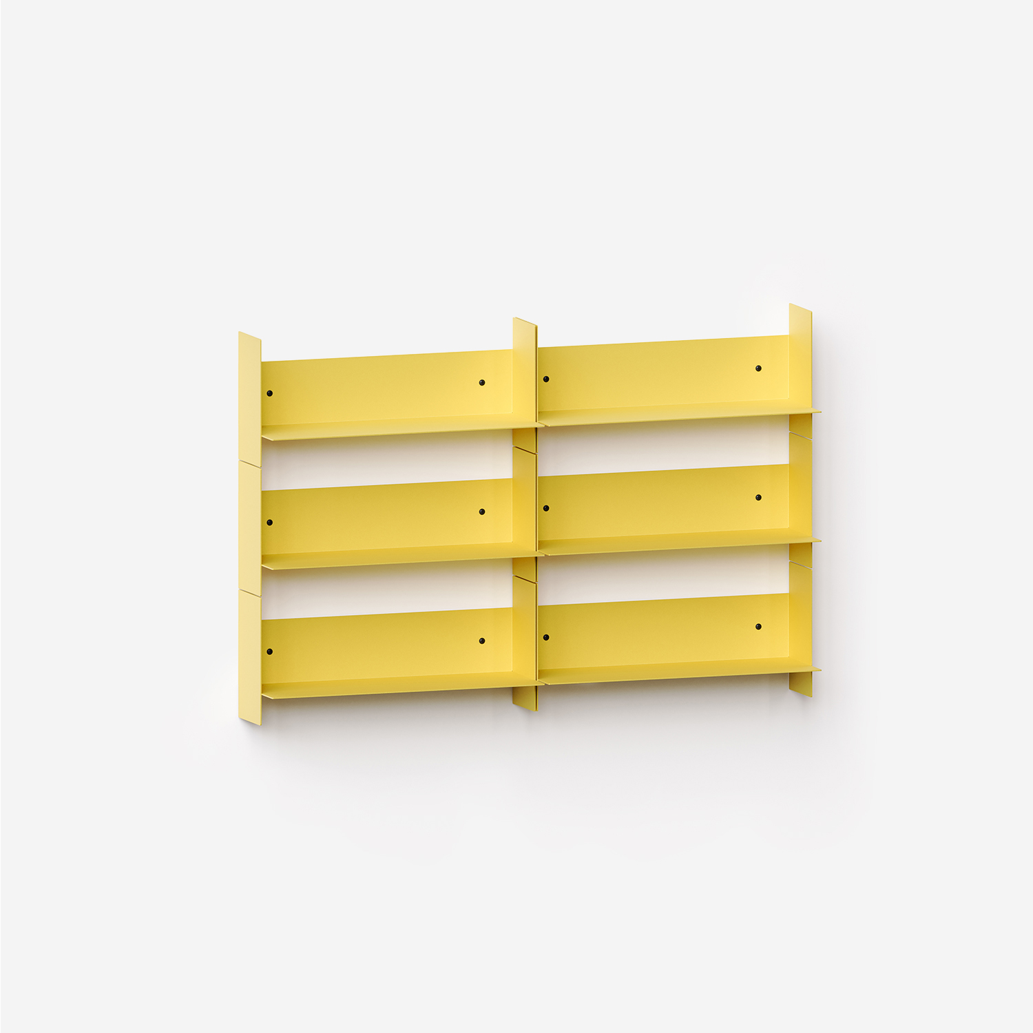 PLI steel wall bookcase - 30 to 60cm