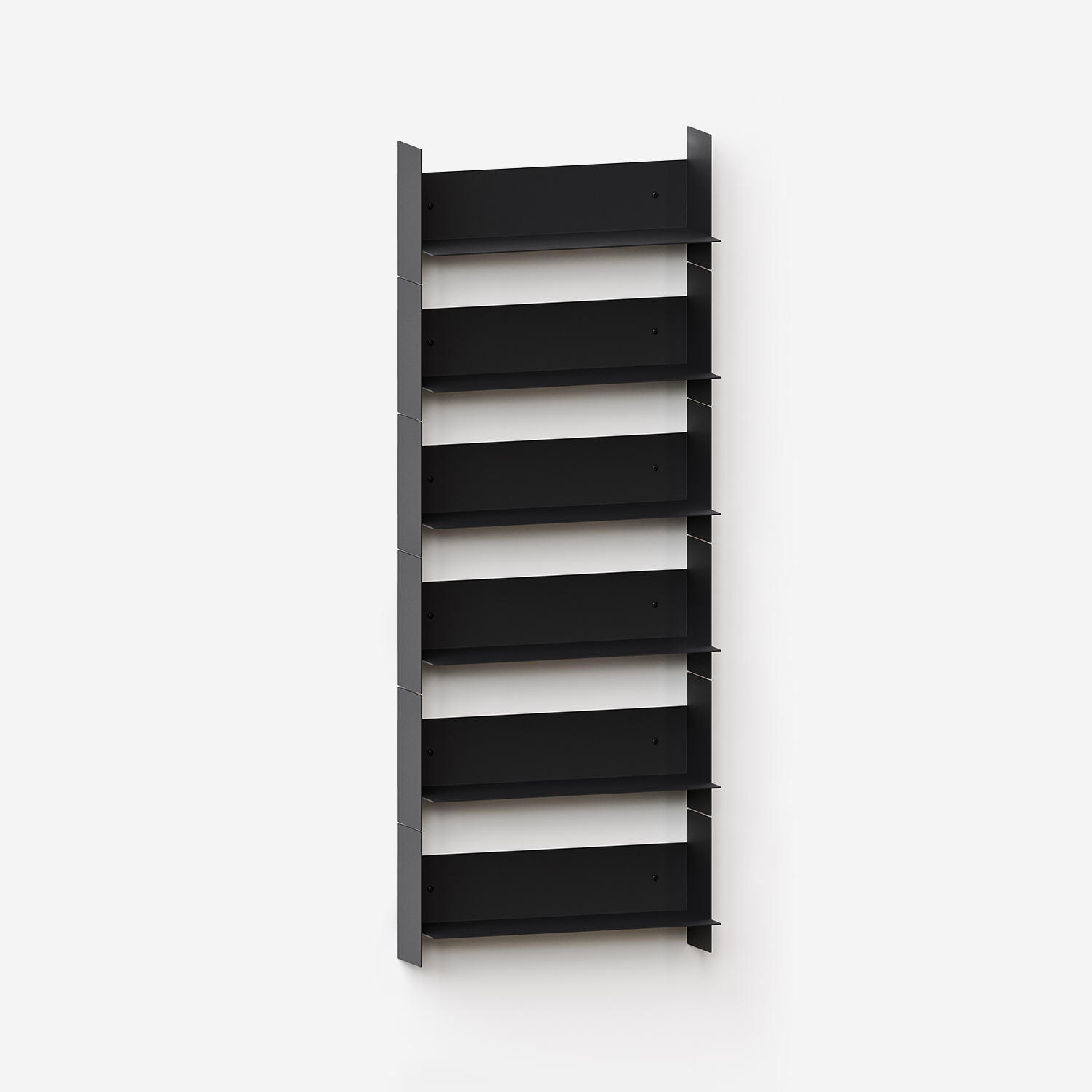 PLI steel wall bookcase - 30 to 60cm