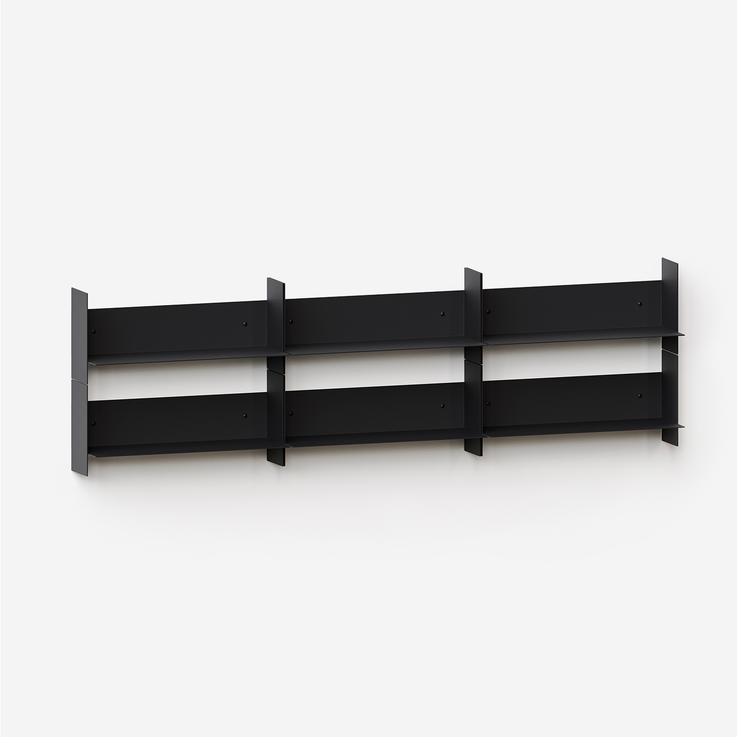 PLI steel wall bookcase - 30 to 60cm