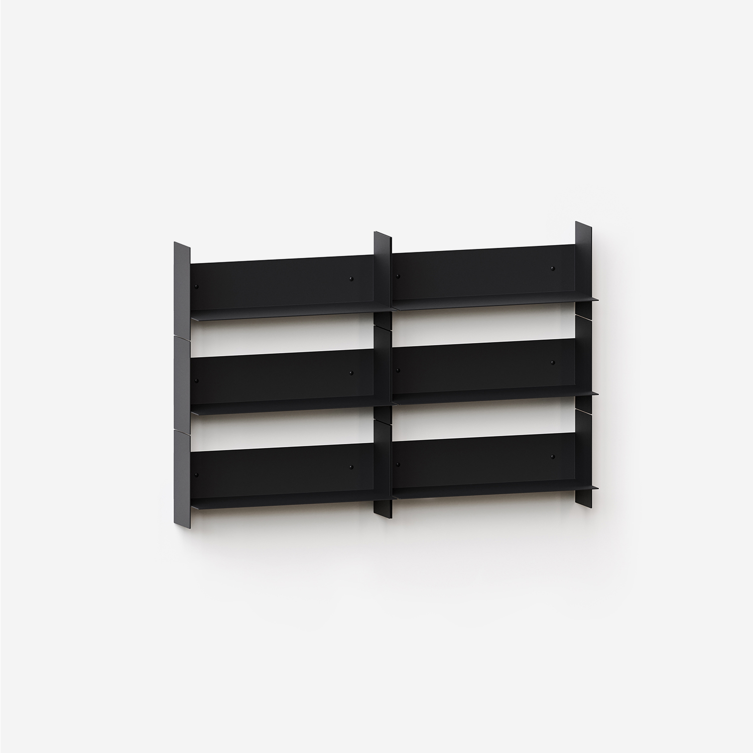 PLI steel wall bookcase - 30 to 60cm