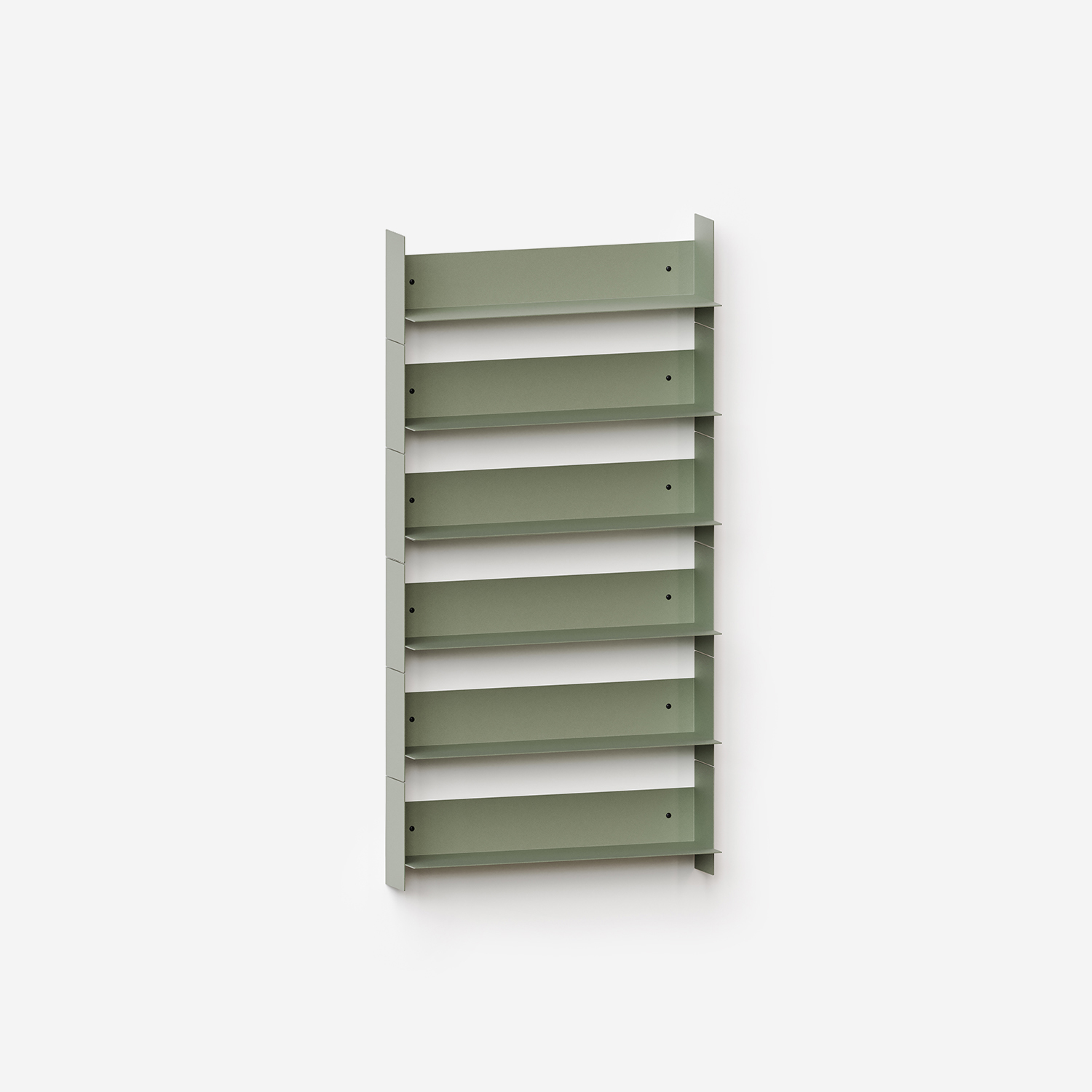 PLI steel wall bookcase - 30 to 60cm