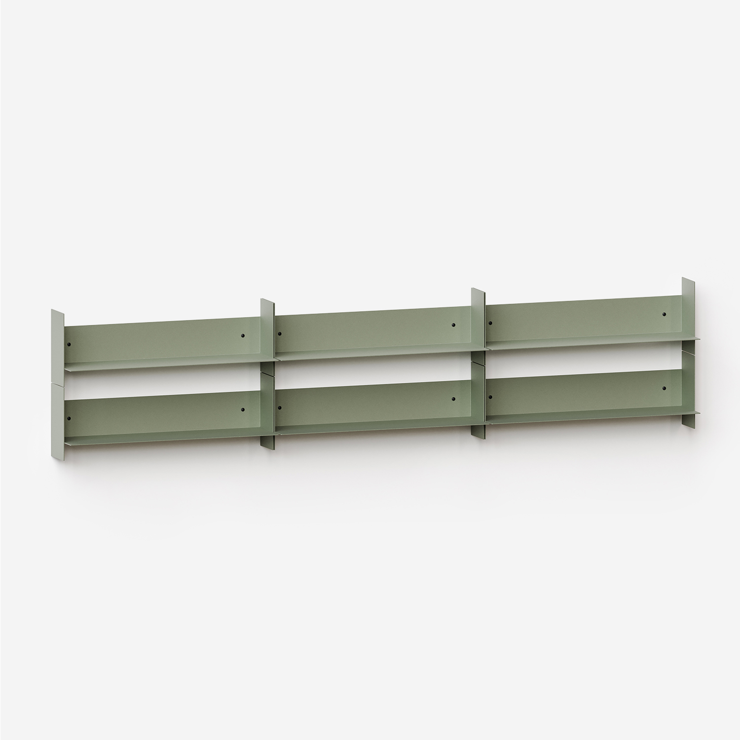 PLI steel wall bookcase - 30 to 60cm