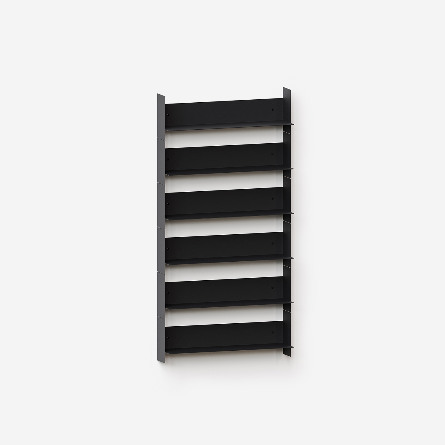 PLI steel wall bookcase - 30 to 60cm