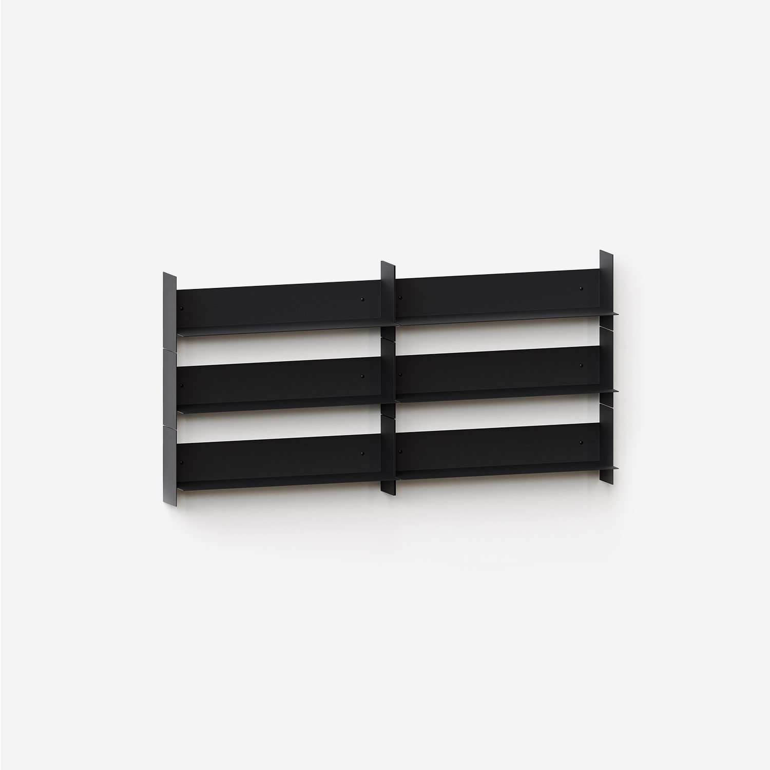 PLI steel wall bookcase - 30 to 60cm