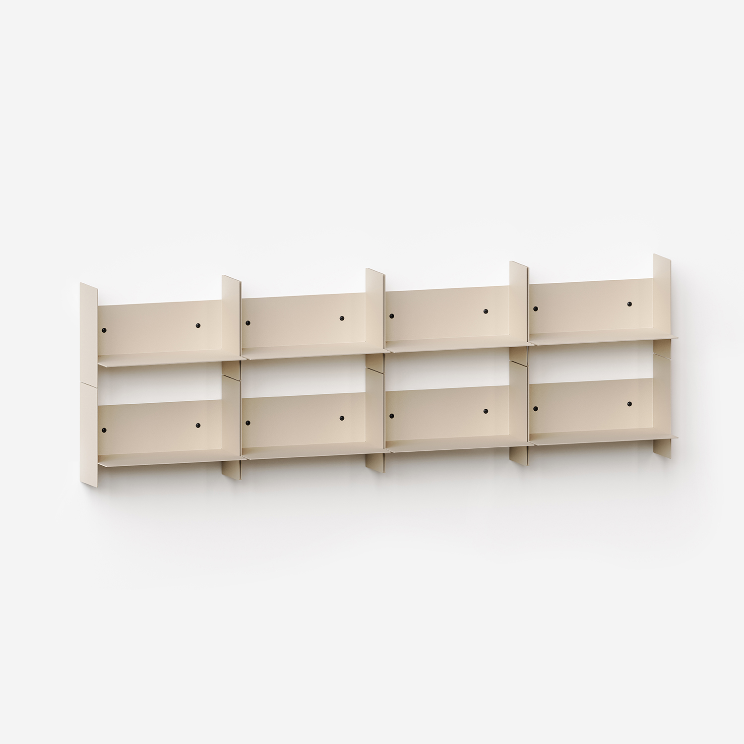 PLI steel wall bookcase - 30 to 60cm