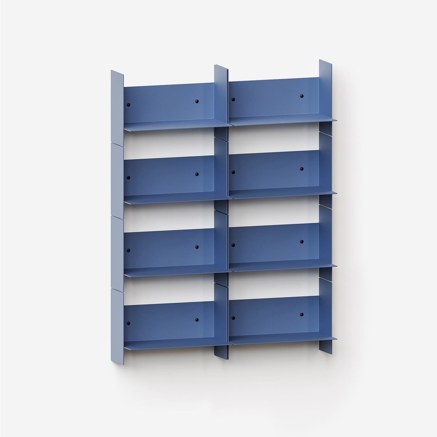 PLI steel wall bookcase - 30 to 60cm