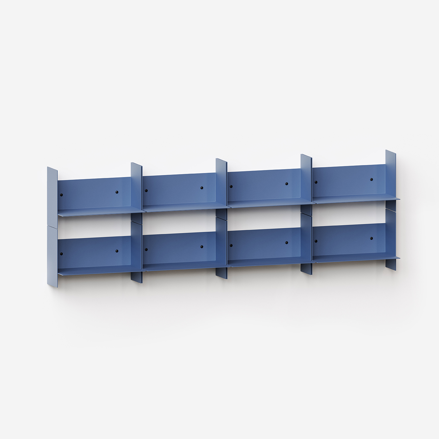 PLI steel wall bookcase - 30 to 60cm