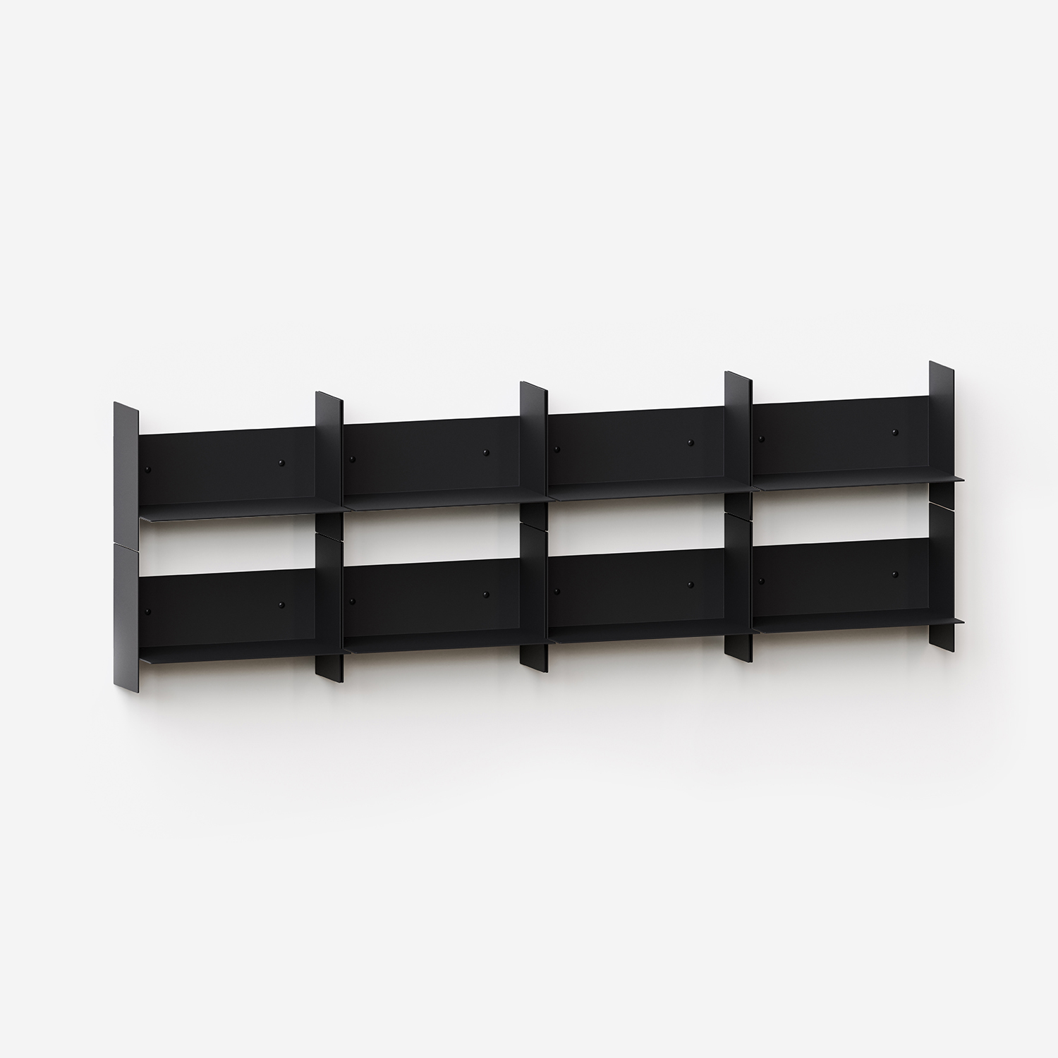 PLI steel wall bookcase - 30 to 60cm