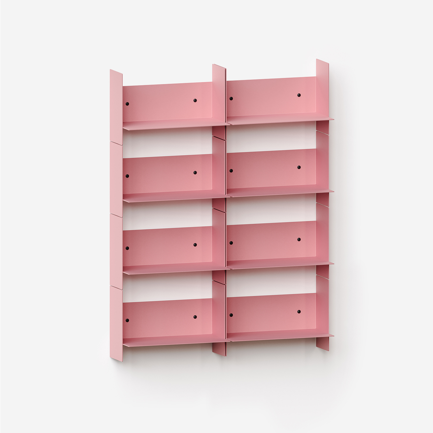 PLI steel wall bookcase - 30 to 60cm