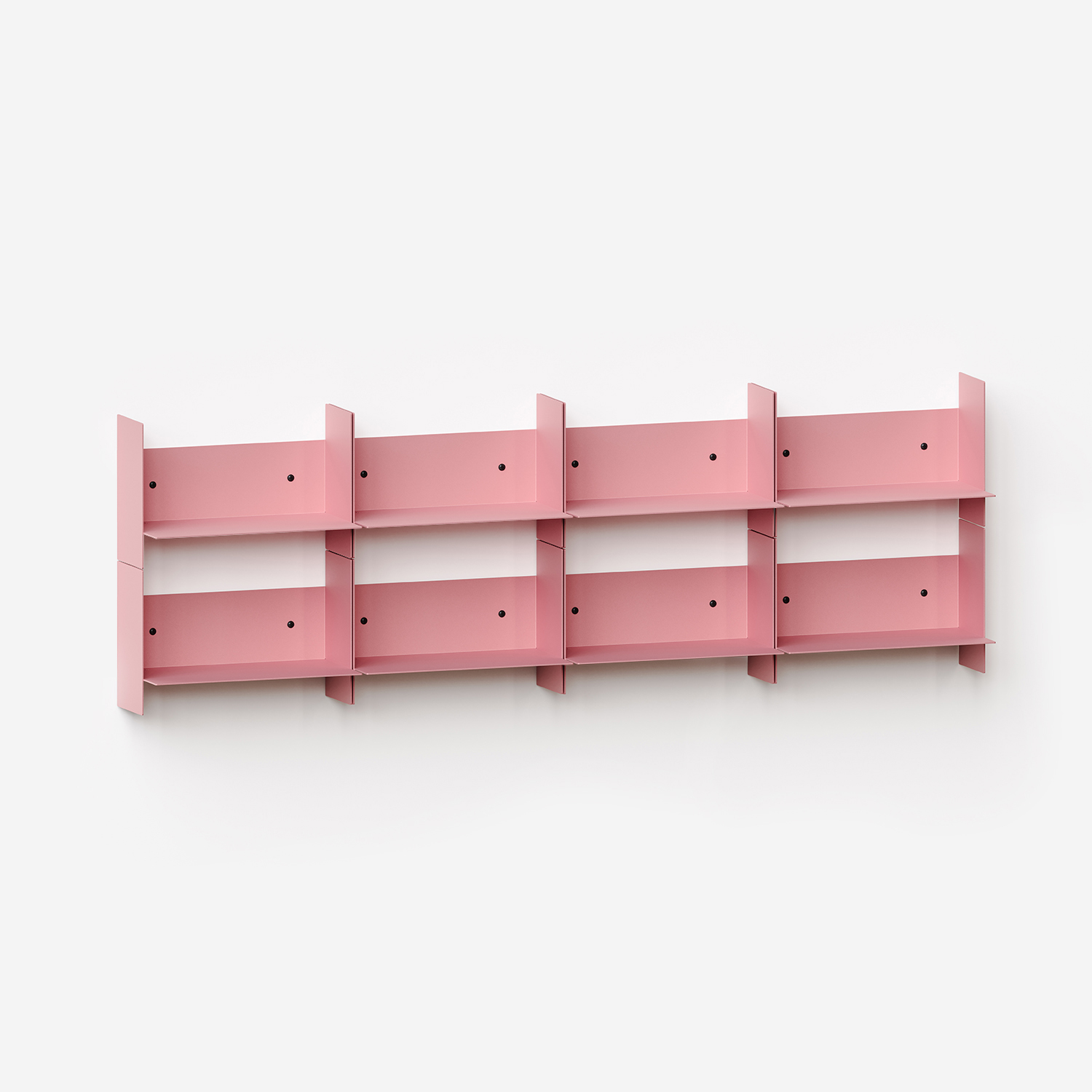 PLI steel wall bookcase - 30 to 60cm