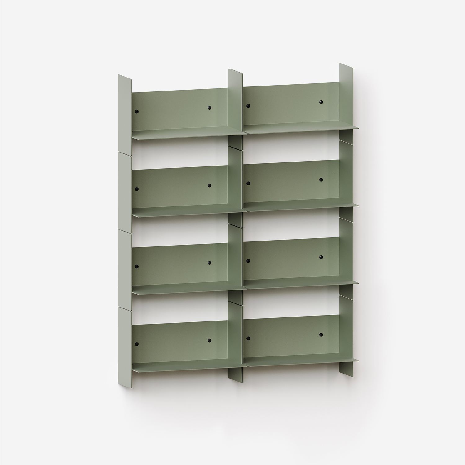 PLI steel wall bookcase - 30 to 60cm