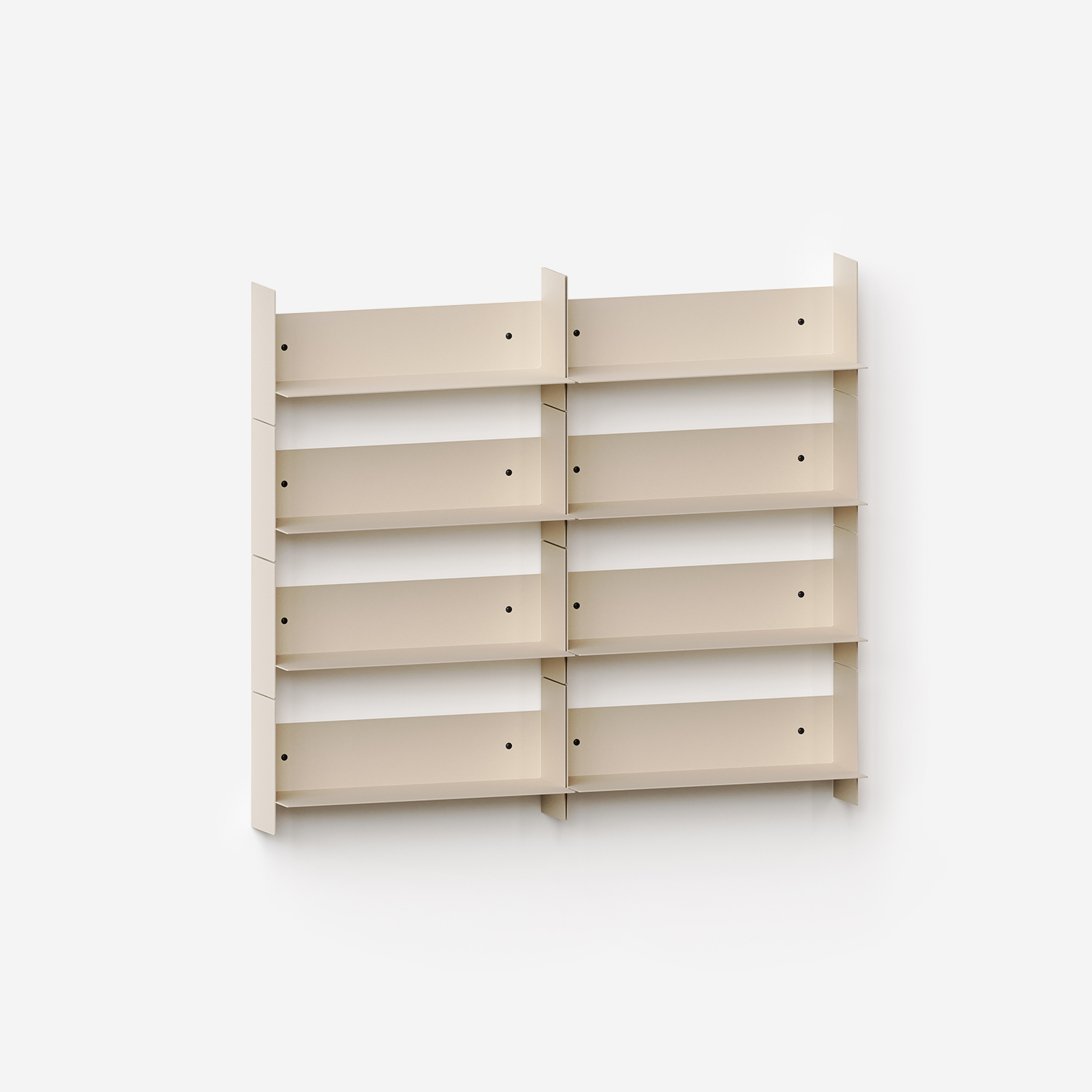 PLI steel wall bookcase - 30 to 60cm