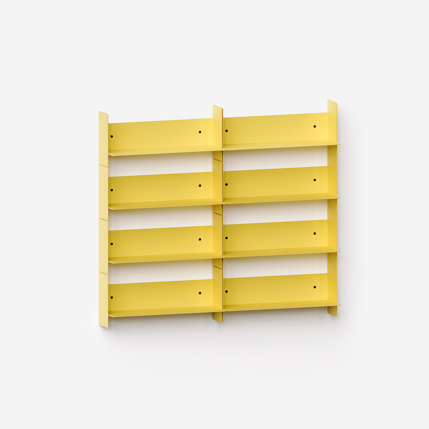 PLI steel wall bookcase - 30 to 60cm