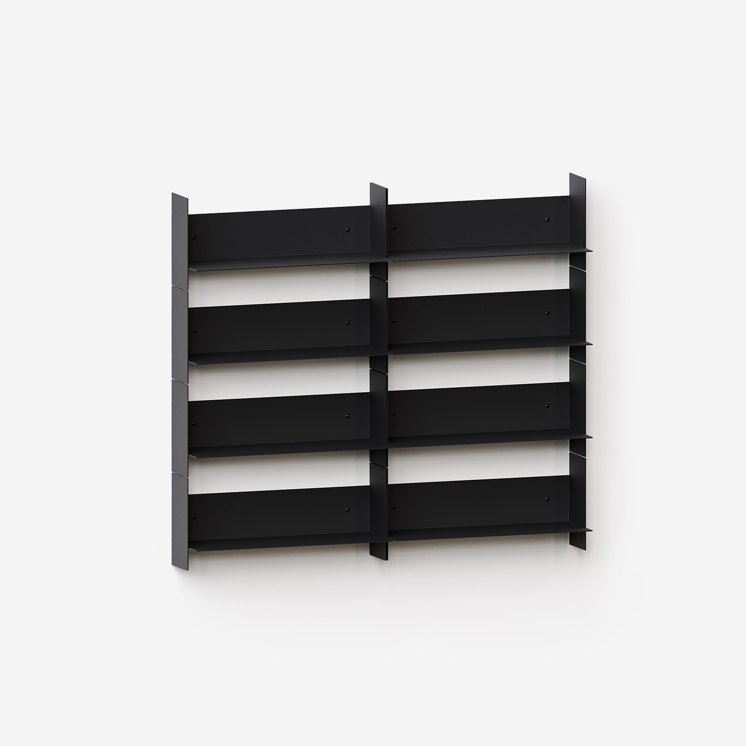 PLI steel wall bookcase - 30 to 60cm