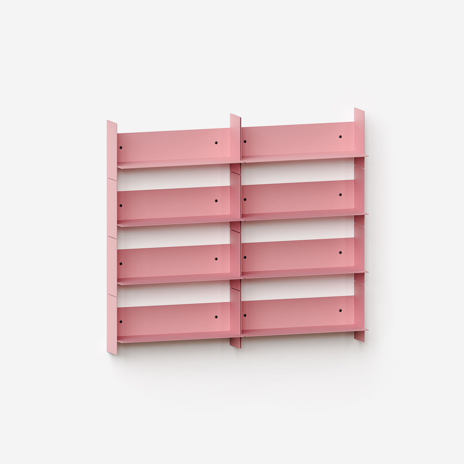 PLI steel wall bookcase - 30 to 60cm