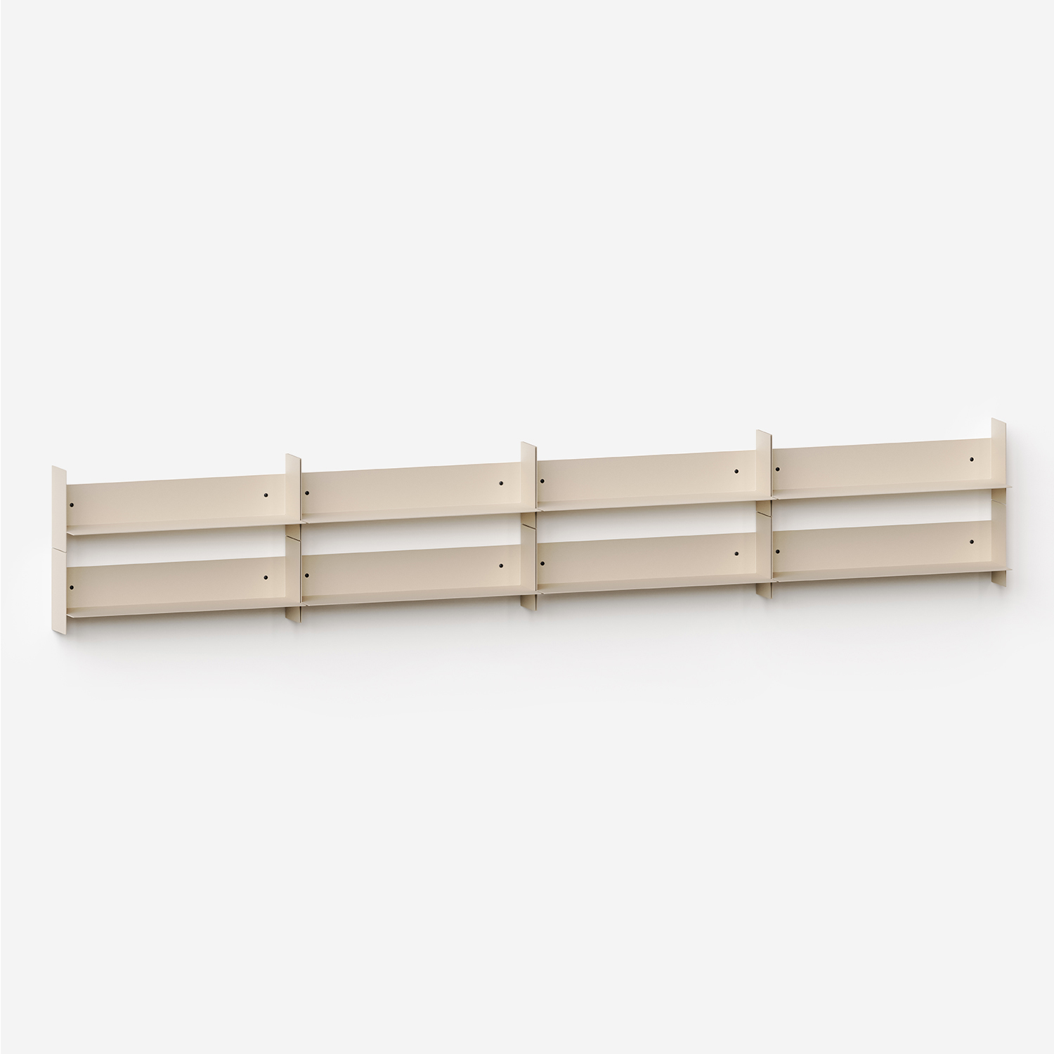 PLI steel wall bookcase - 30 to 60cm