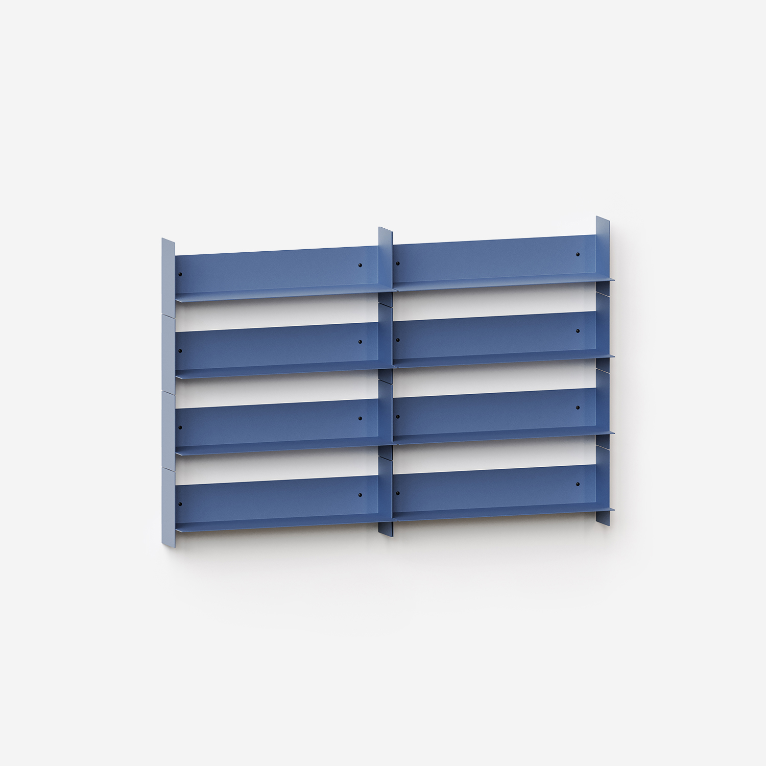 PLI steel wall bookcase - 30 to 60cm