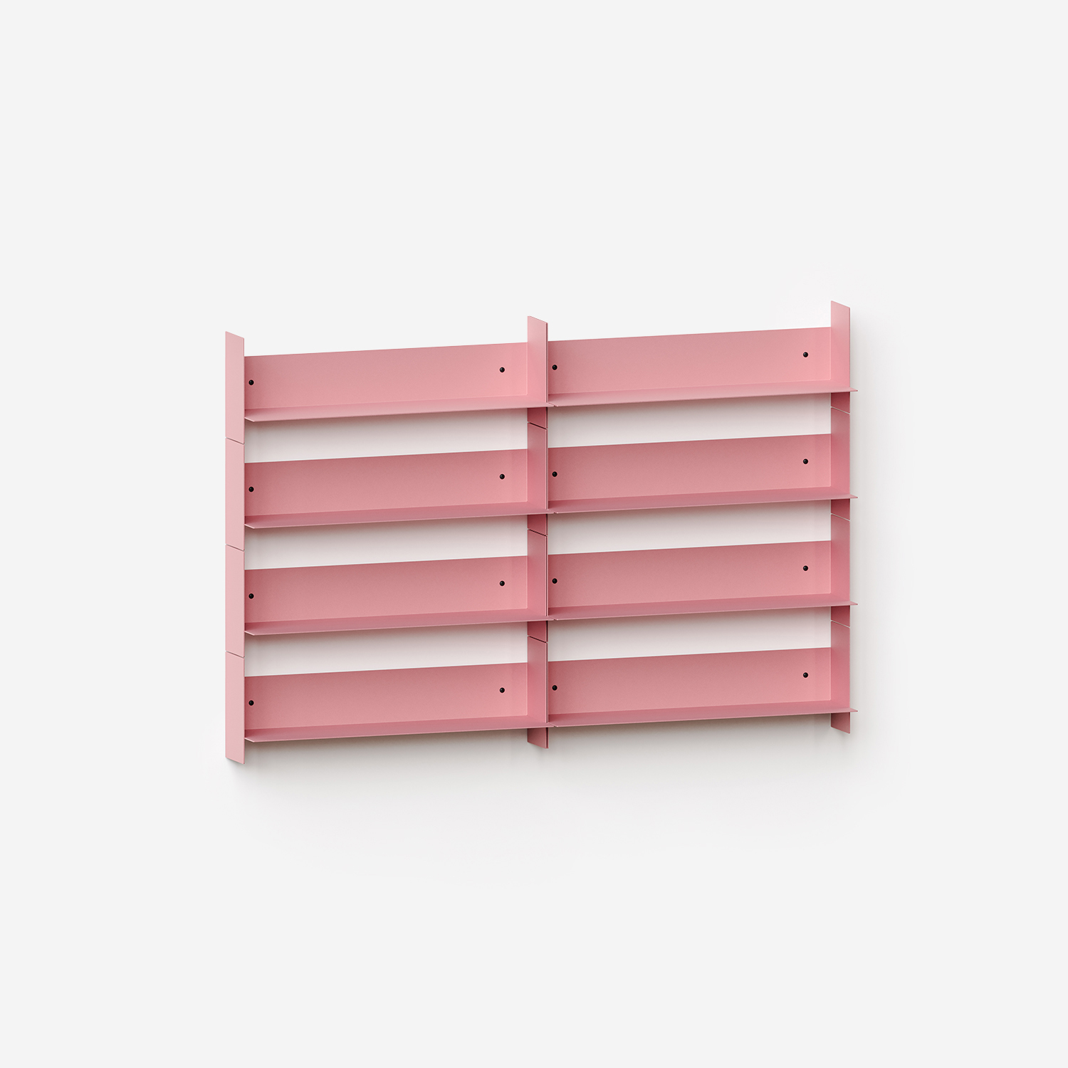 PLI steel wall bookcase - 30 to 60cm