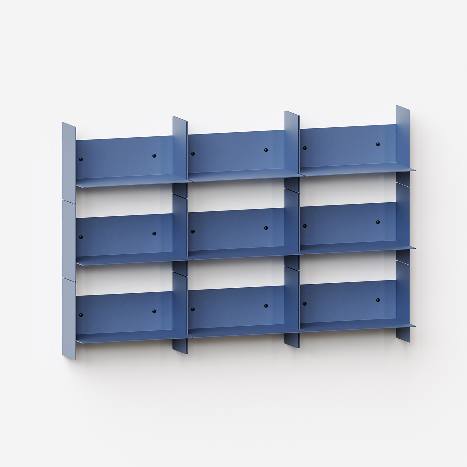 PLI steel wall bookcase - 30 to 60cm